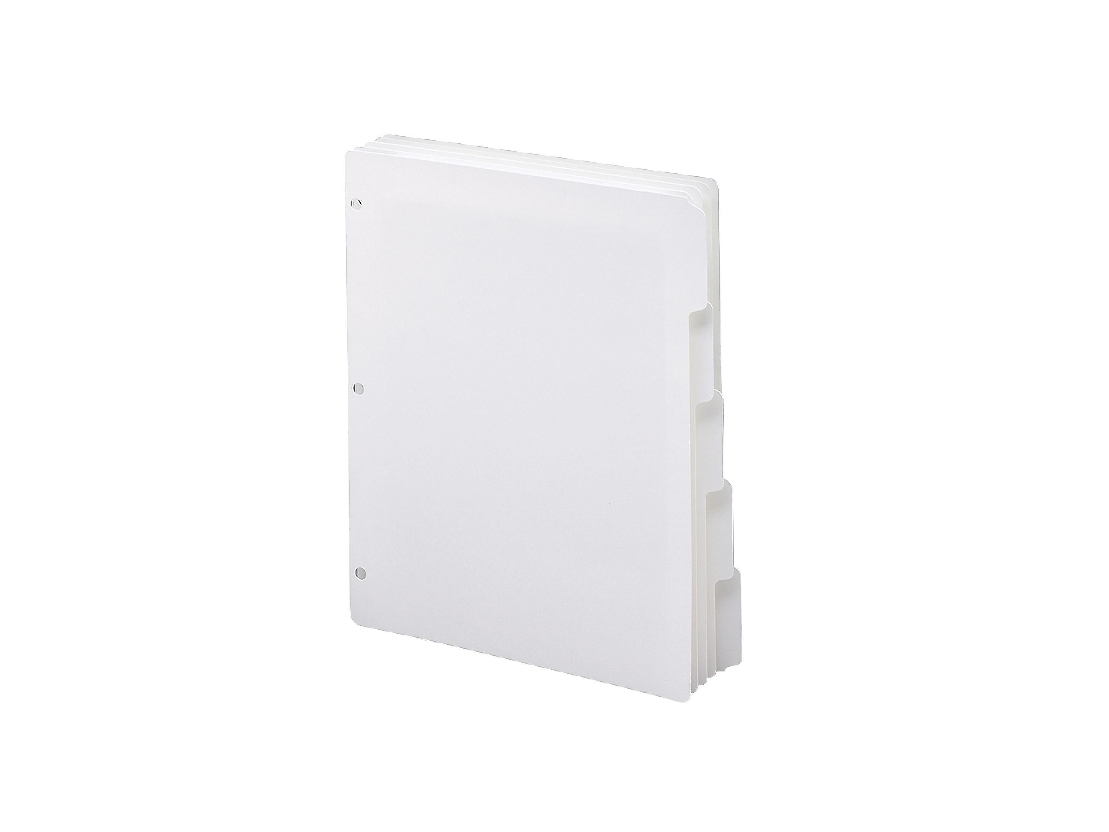 Smead Blank Dividers, 5-Tab, White, 20 Sets/Box