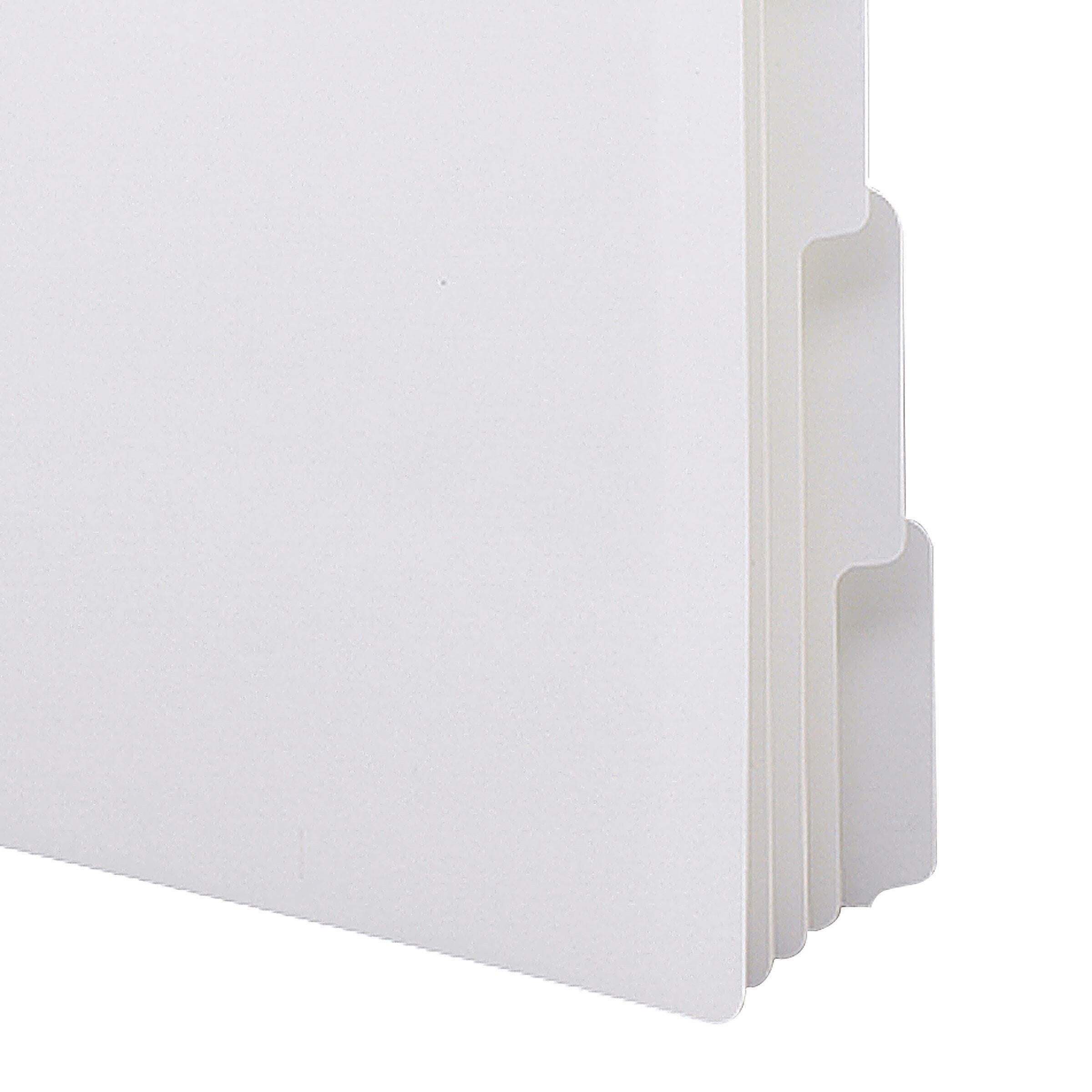 Smead Blank Dividers, 5-Tab, White, 20 Sets/Box