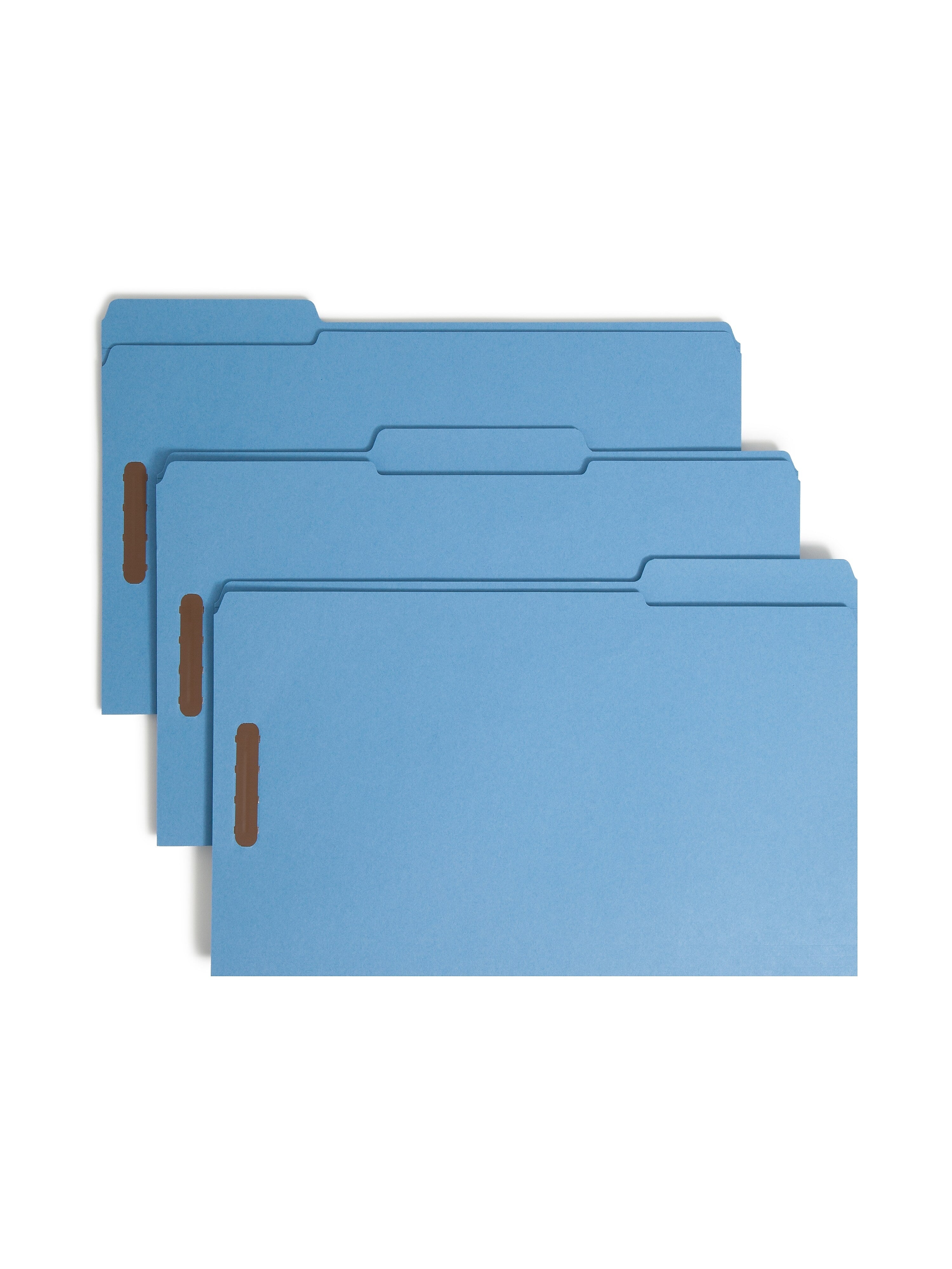 Smead Card Stock Classification Folders, Reinforced 1/3-Cut Tab, Legal Size, Blue, 50/Box