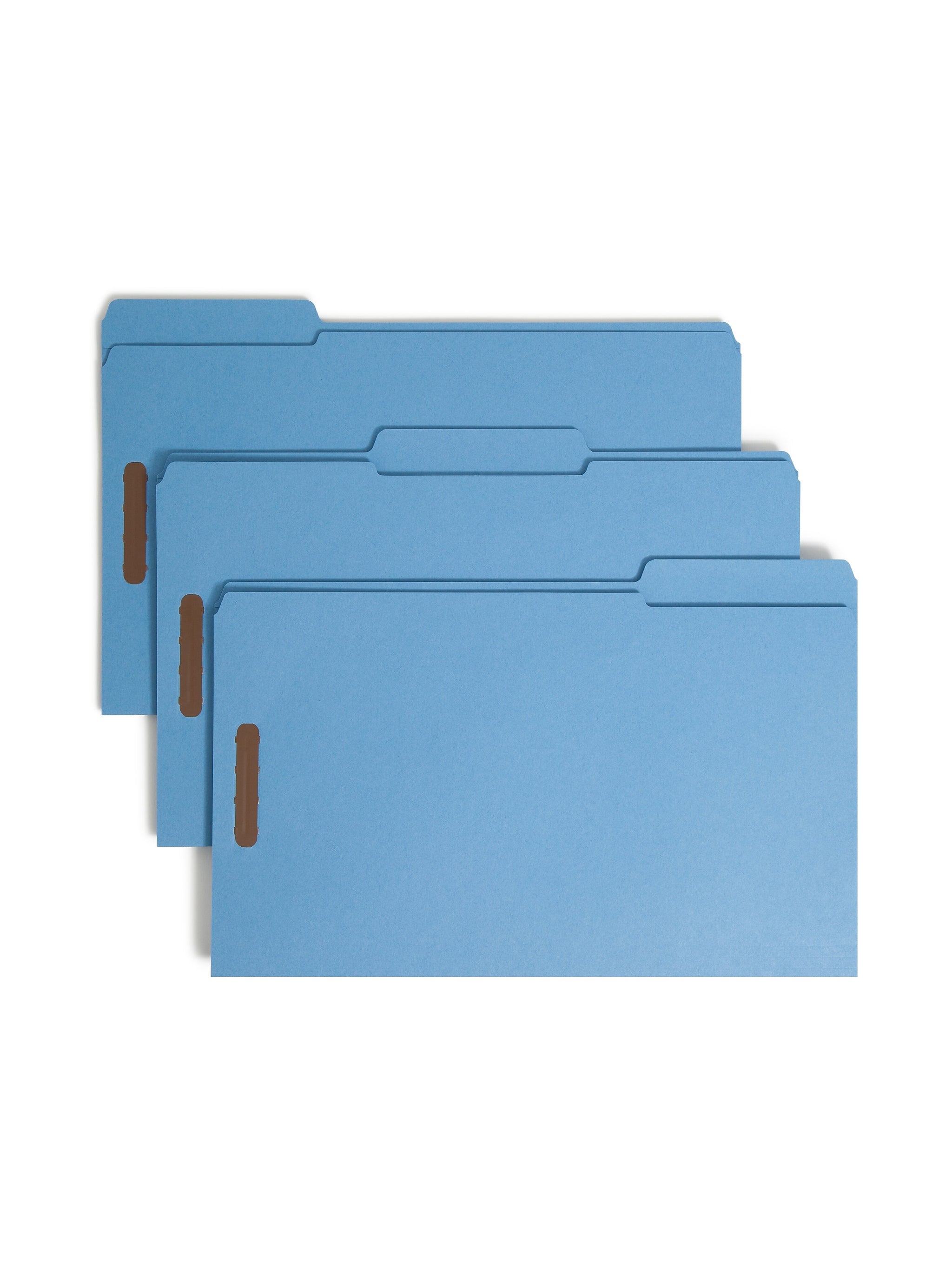 Smead Card Stock Classification Folders, Reinforced 1/3-Cut Tab, Legal Size, Blue, 50/Box
