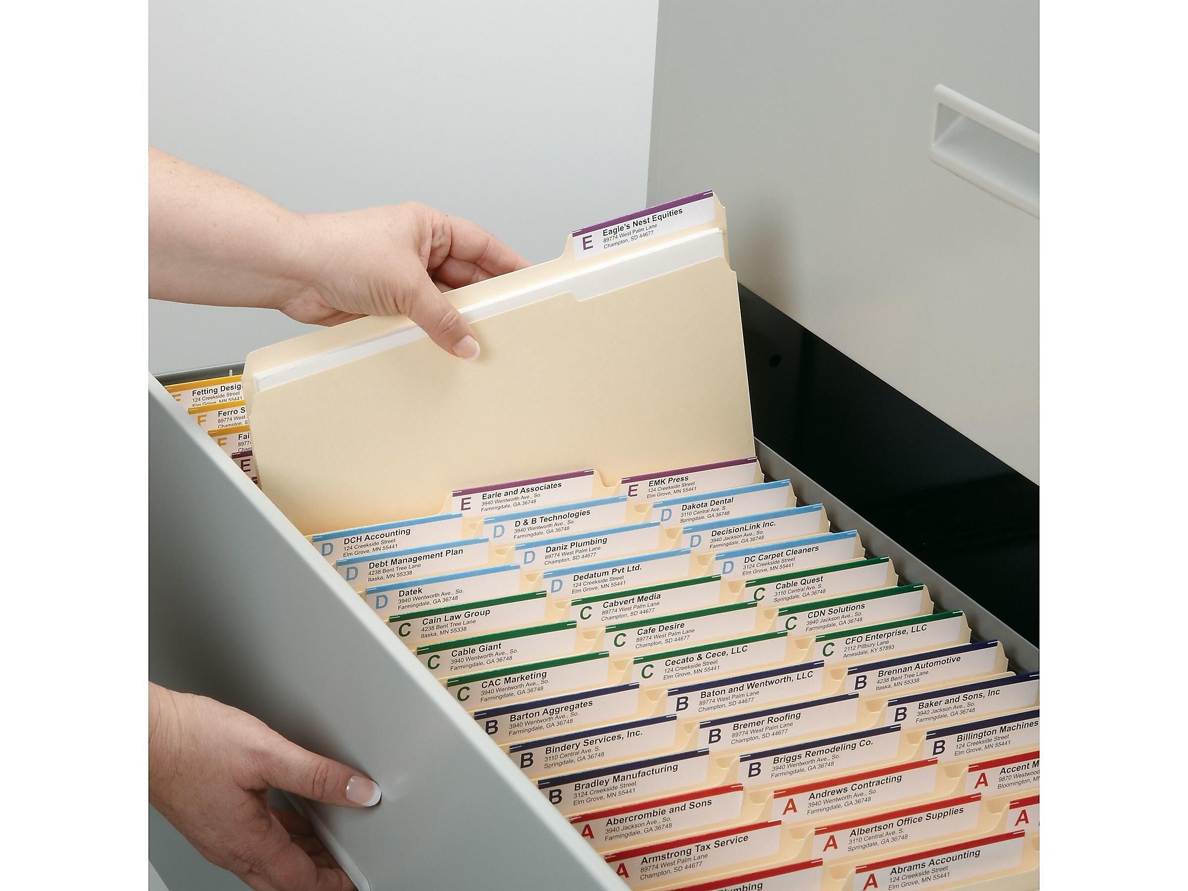 Smead Card Stock Classification Folders, Reinforced 1/3-Cut Tab, Legal Size, Manila, 50/Box
