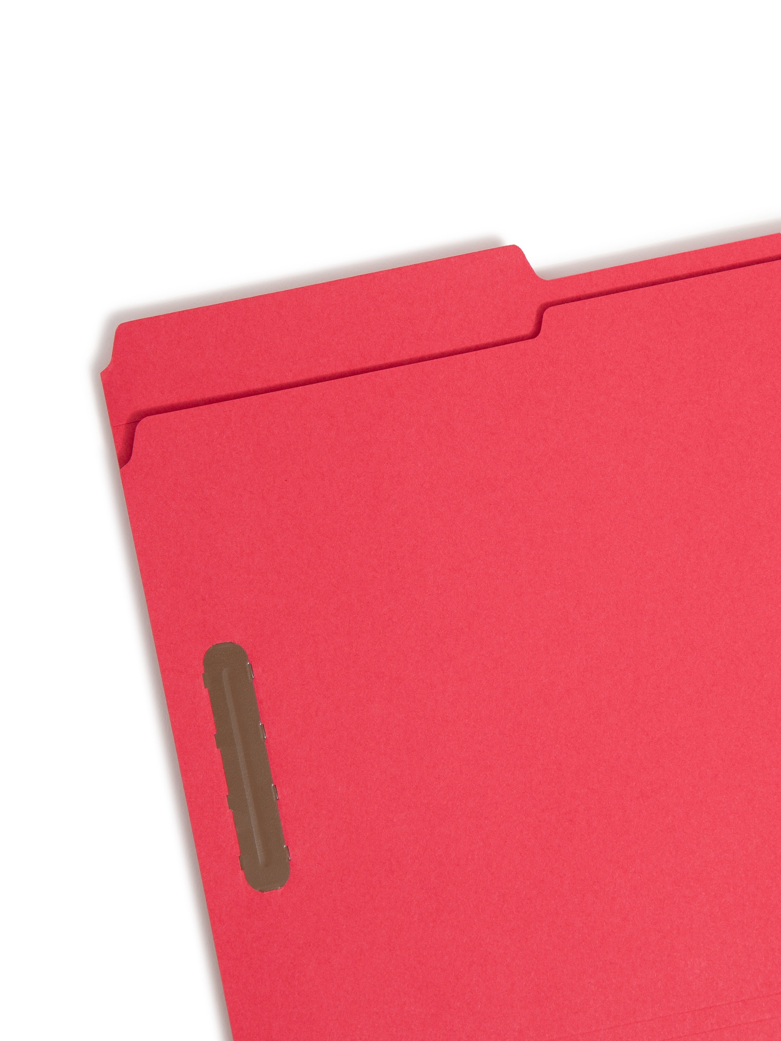 Smead Card Stock Classification Folders, Reinforced 1/3-Cut Tab, Legal Size, Red, 50/Box