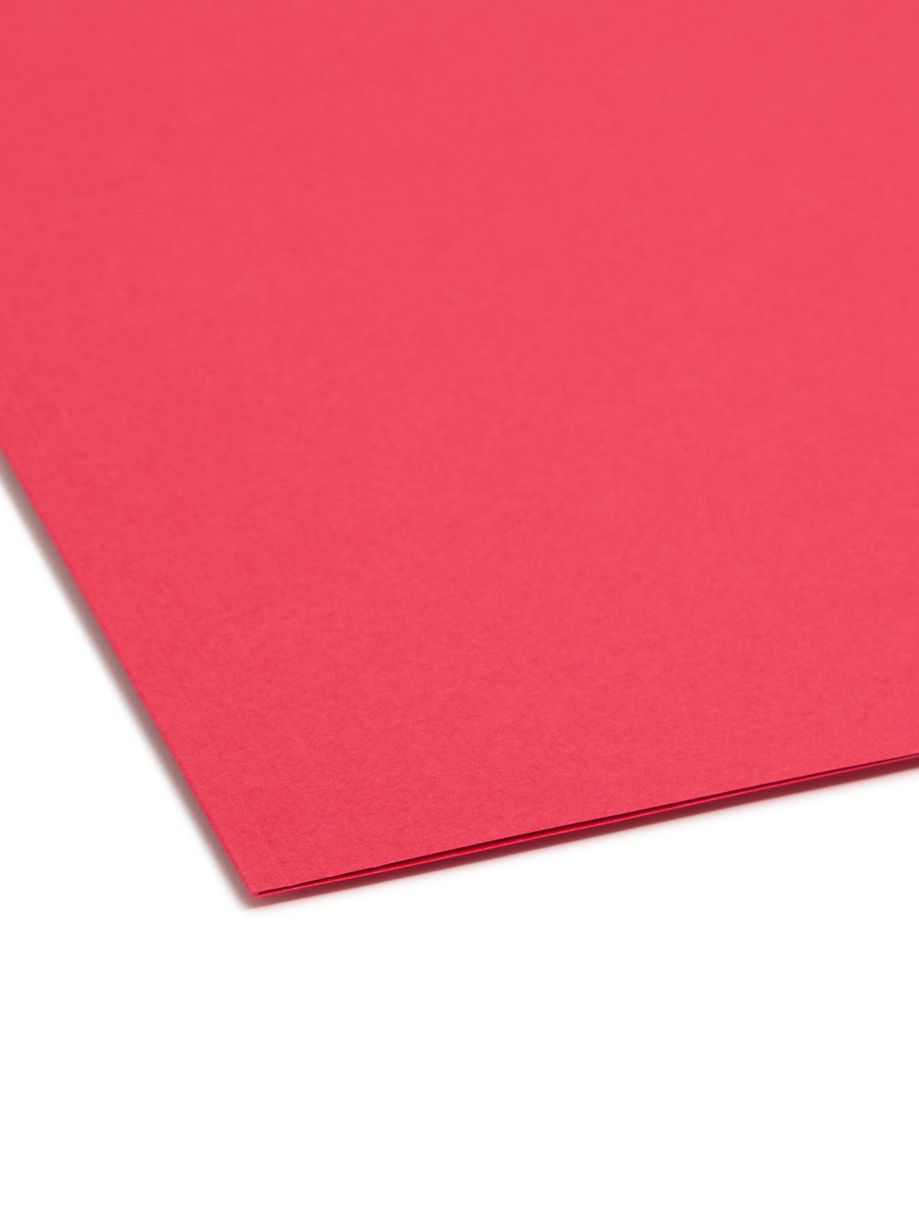Smead Card Stock Classification Folders, Reinforced 1/3-Cut Tab, Legal Size, Red, 50/Box
