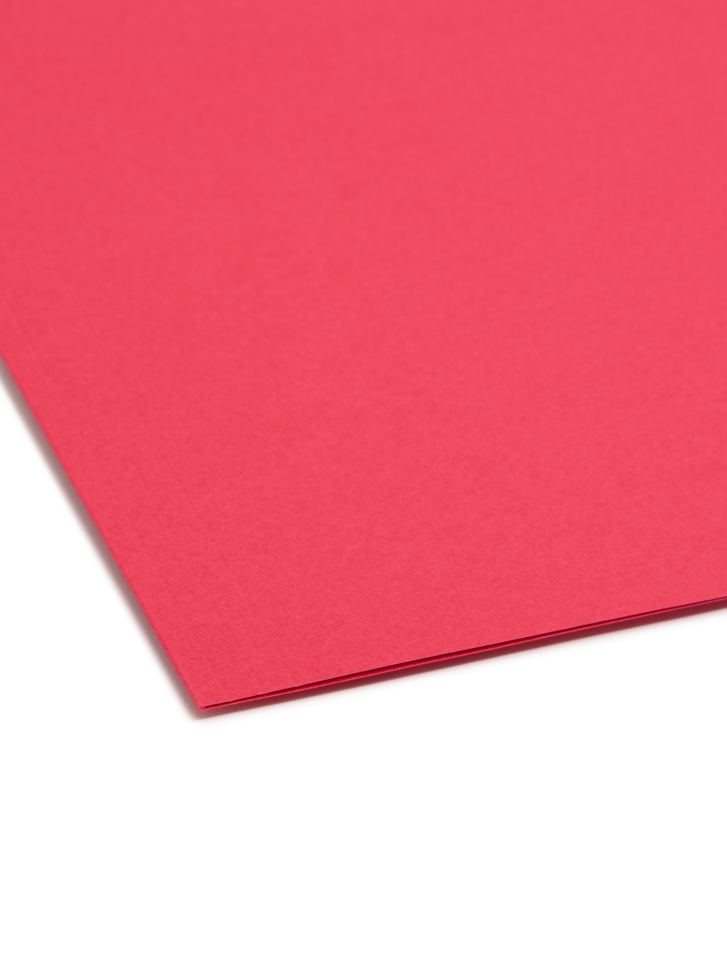 Smead Card Stock Classification Folders, Reinforced 1/3-Cut Tab, Legal Size, Red, 50/Box