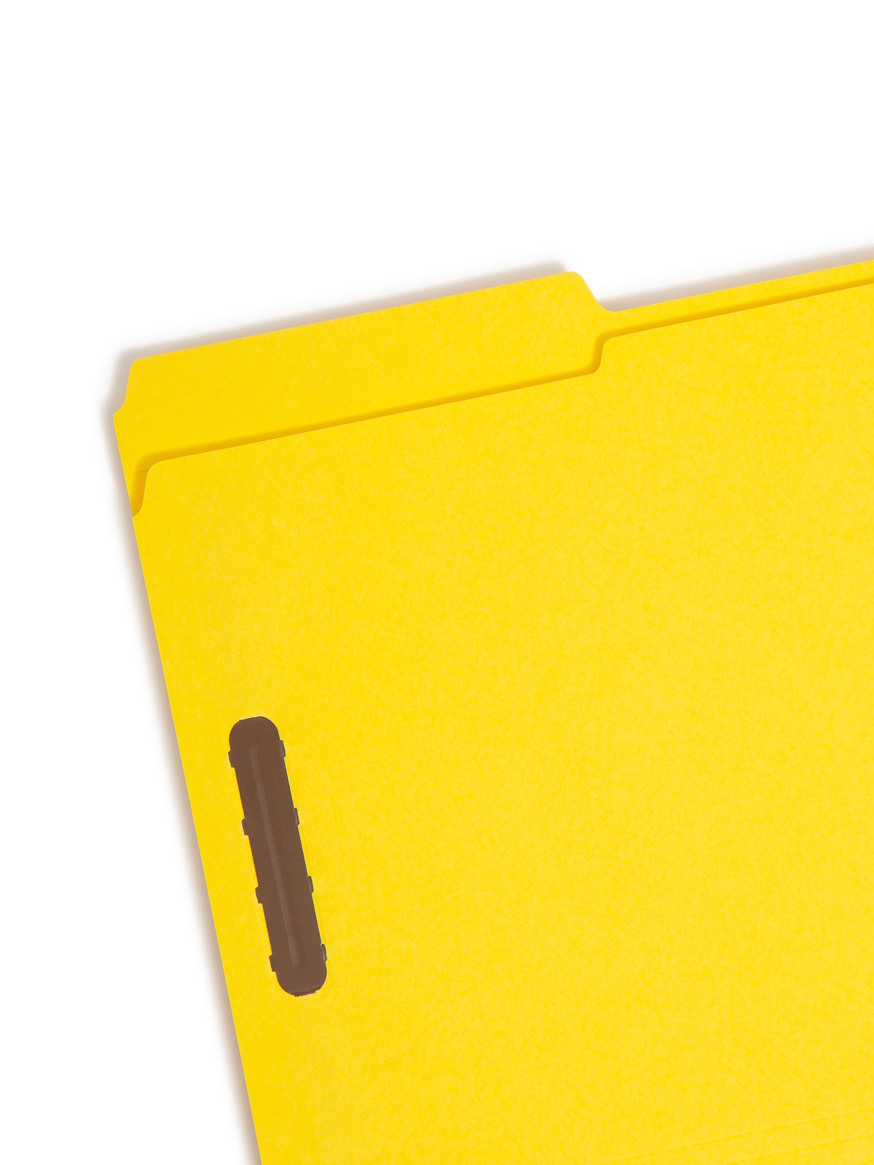 Smead Card Stock Classification Folders, Reinforced 1/3-Cut Tab, Legal Size, Yellow, 50/Box