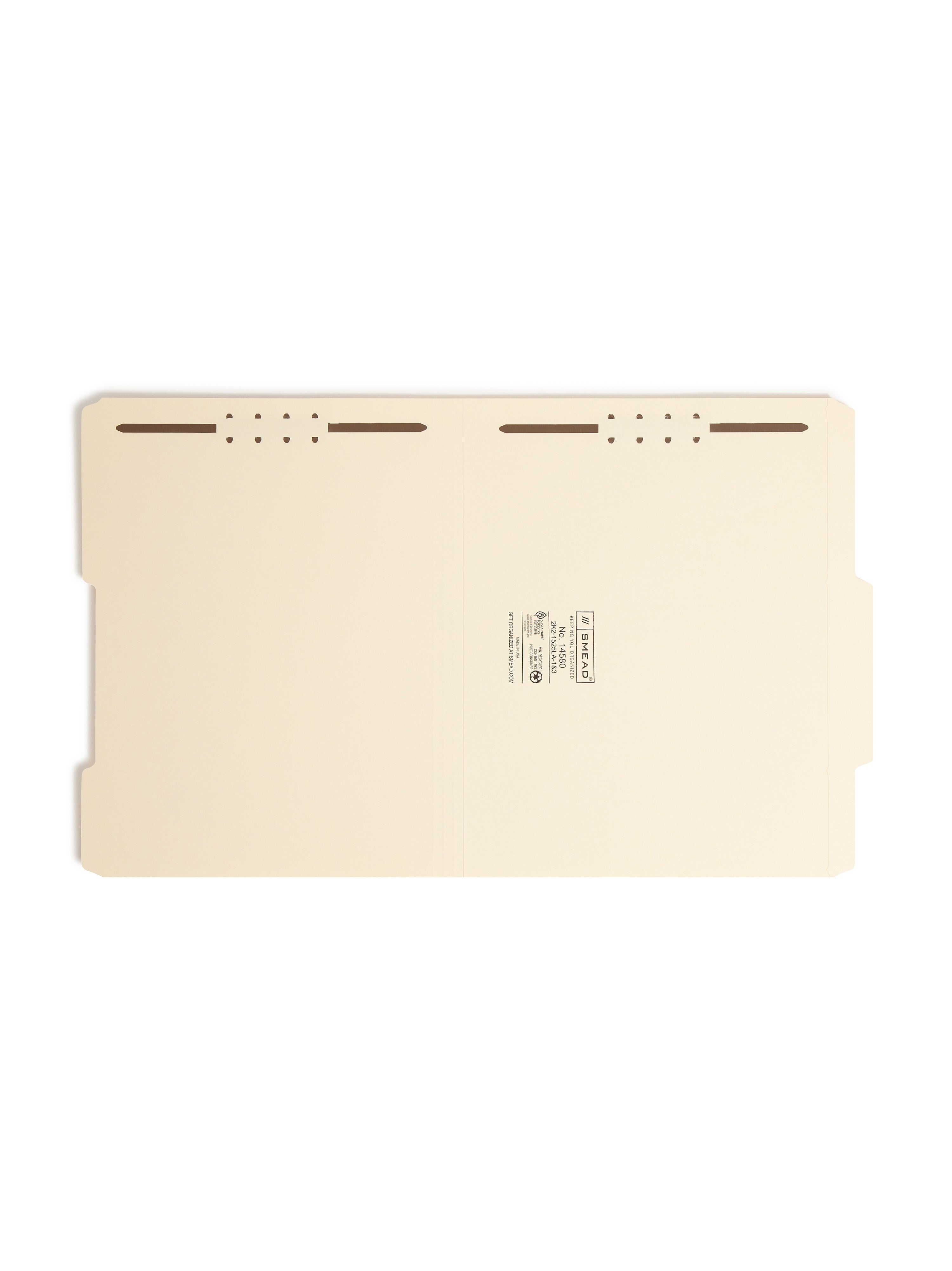 Smead Card Stock Classification Folders, Reinforced 2/5-Cut Tab, Letter Size, Manila, 50/Box