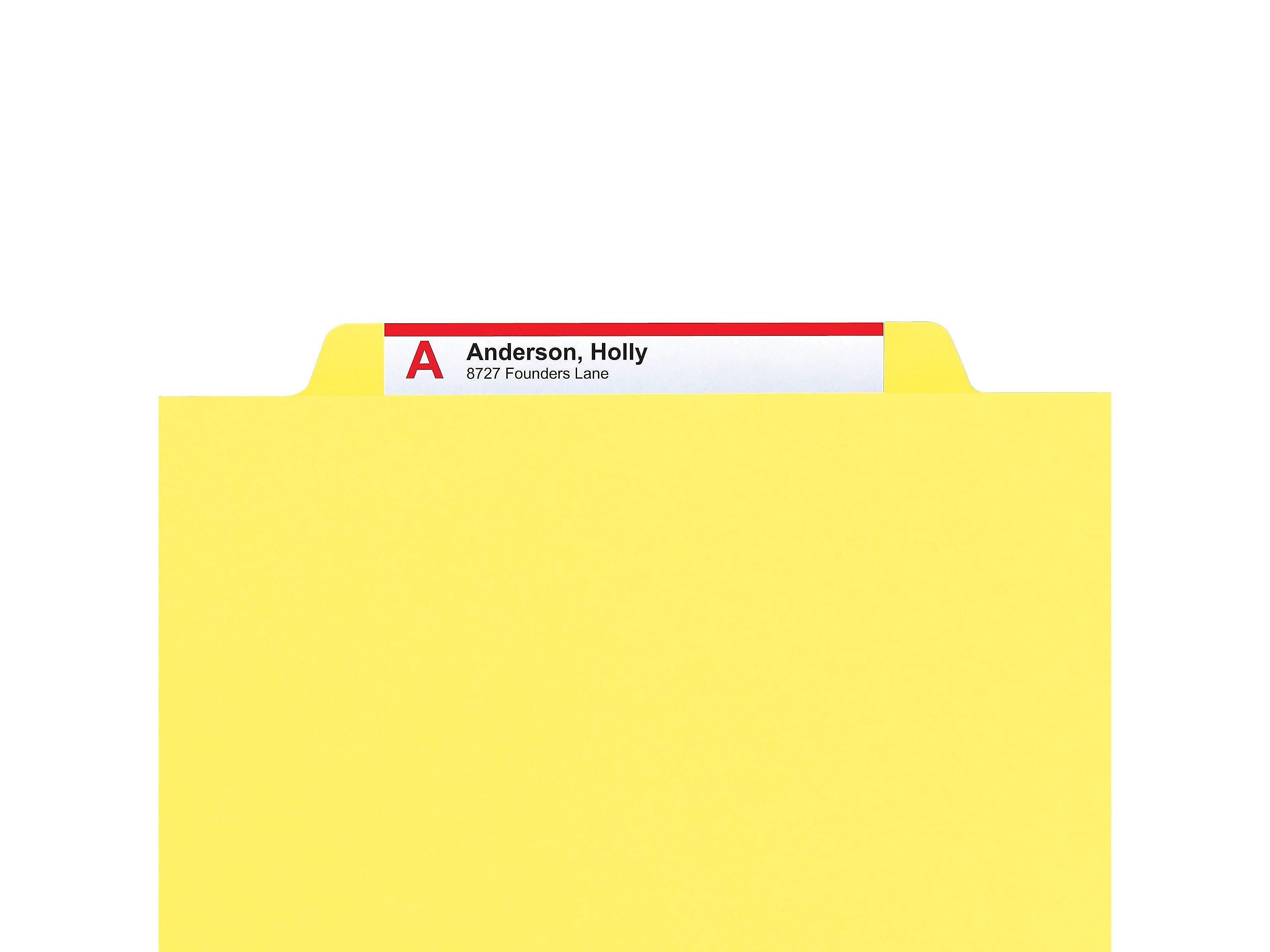 Smead Card Stock Heavy Duty Classification Folders, 2