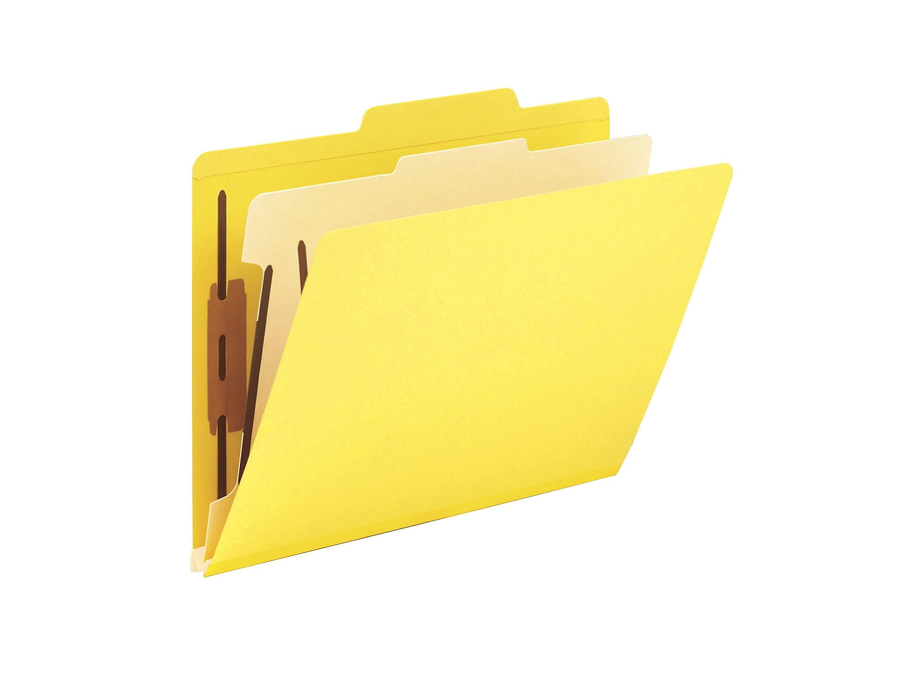Smead Card Stock Heavy Duty Classification Folders, 2