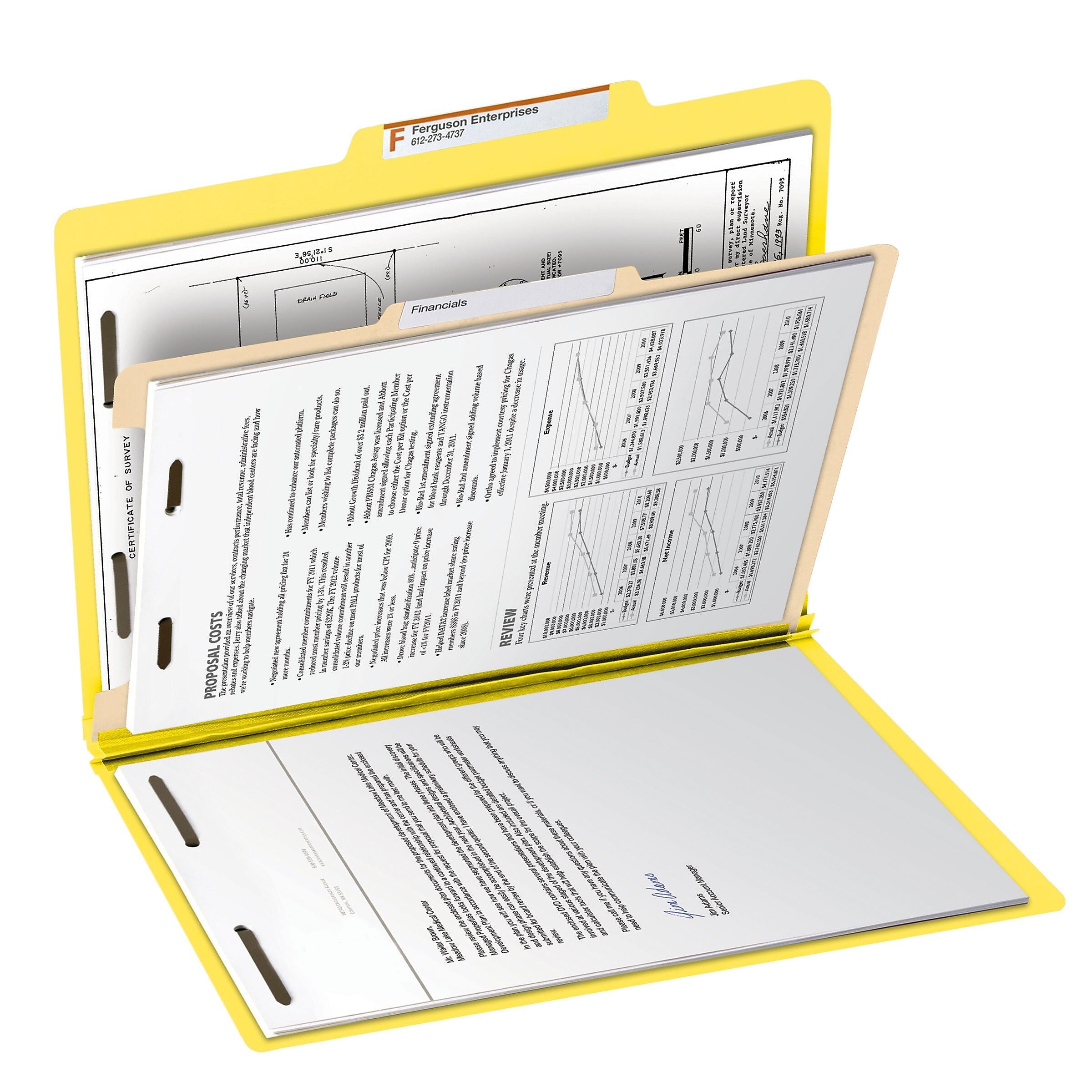 Smead Card Stock Heavy Duty Classification Folders, 2