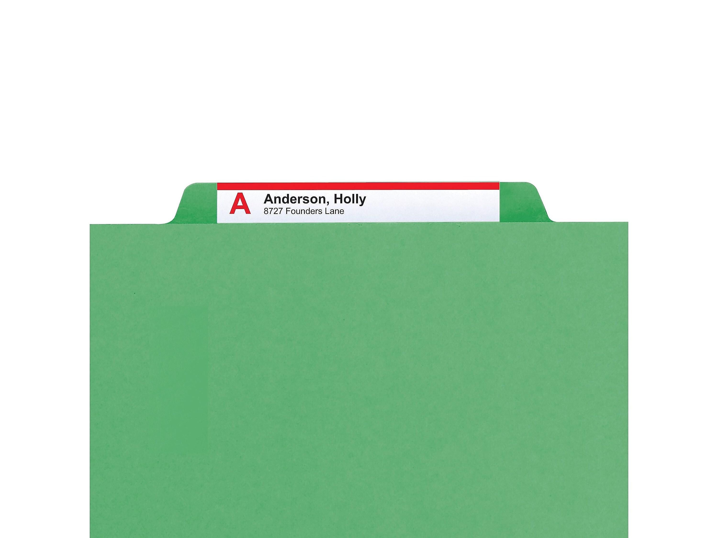 Smead Card Stock Heavy Duty Classification Folders, 2