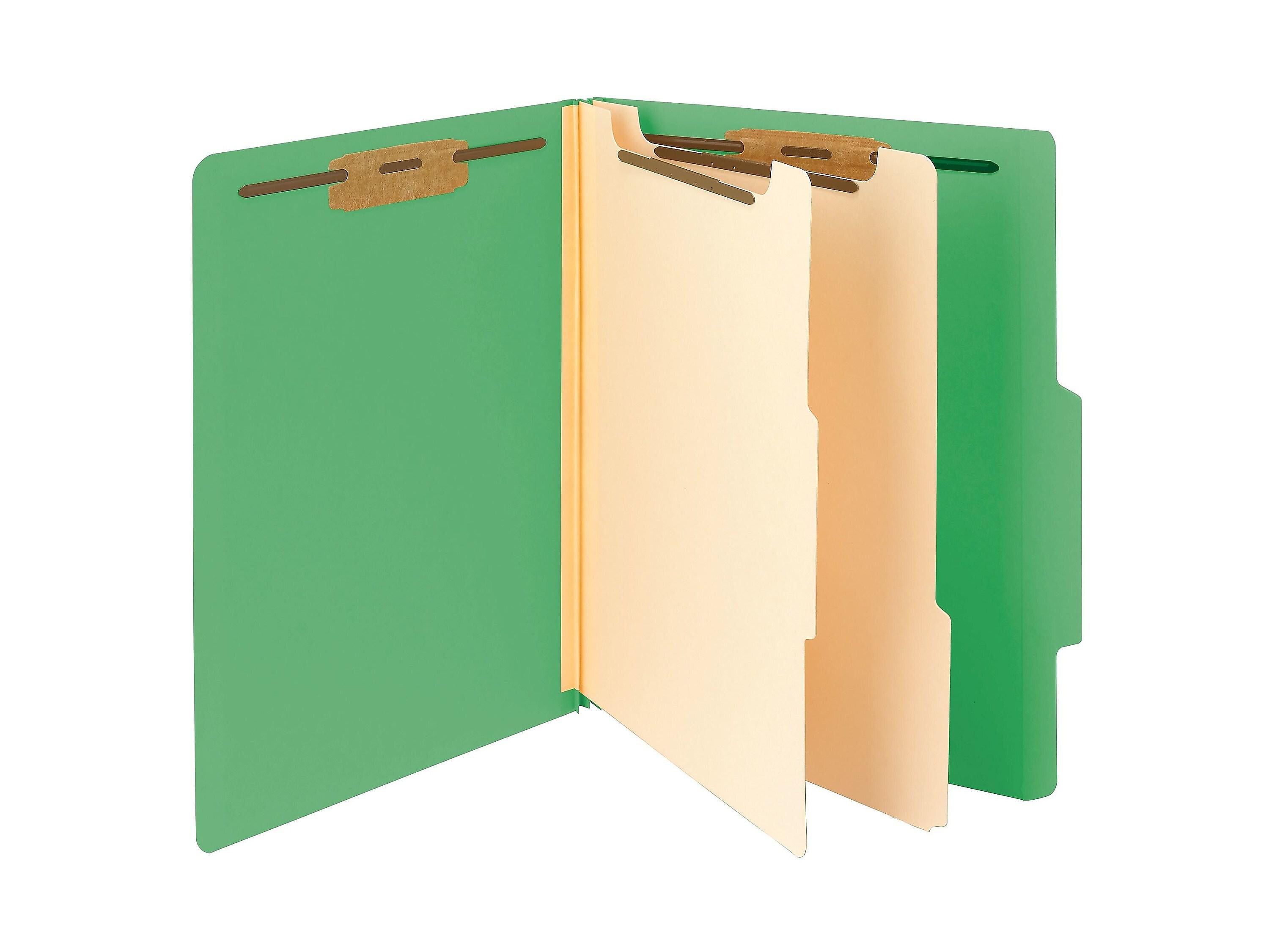 Smead Card Stock Heavy Duty Classification Folders, 2
