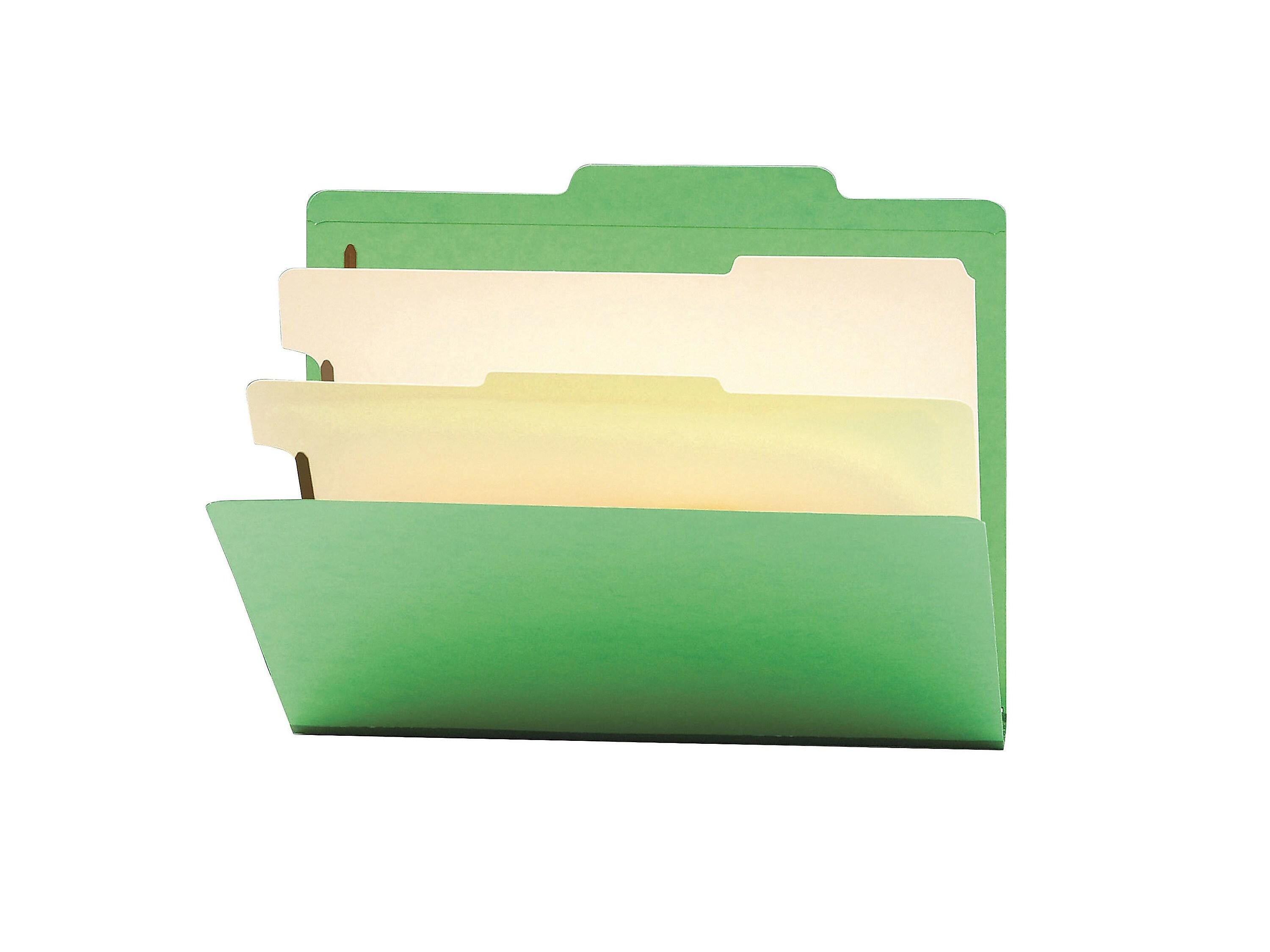 Smead Card Stock Heavy Duty Classification Folders, 2
