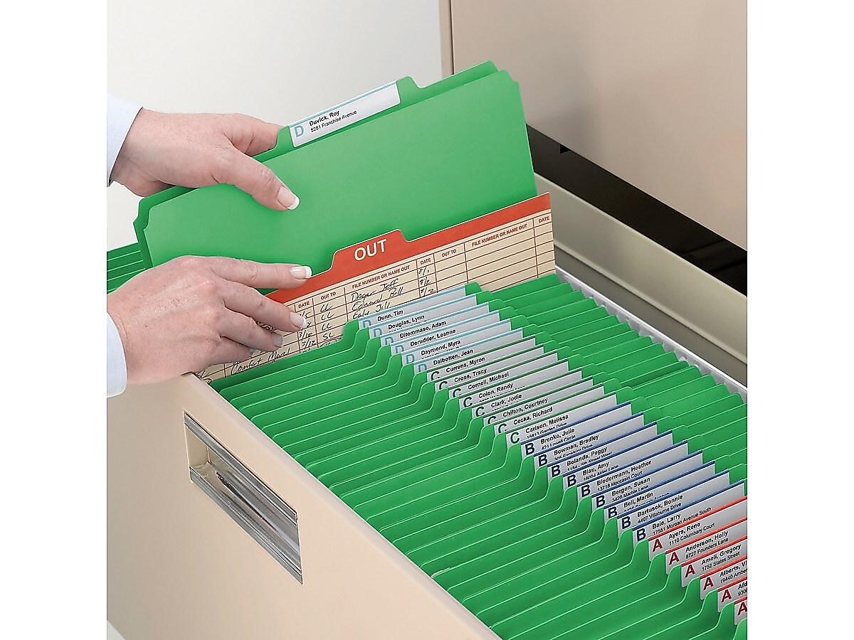 Smead Card Stock Heavy Duty Classification Folders, 2
