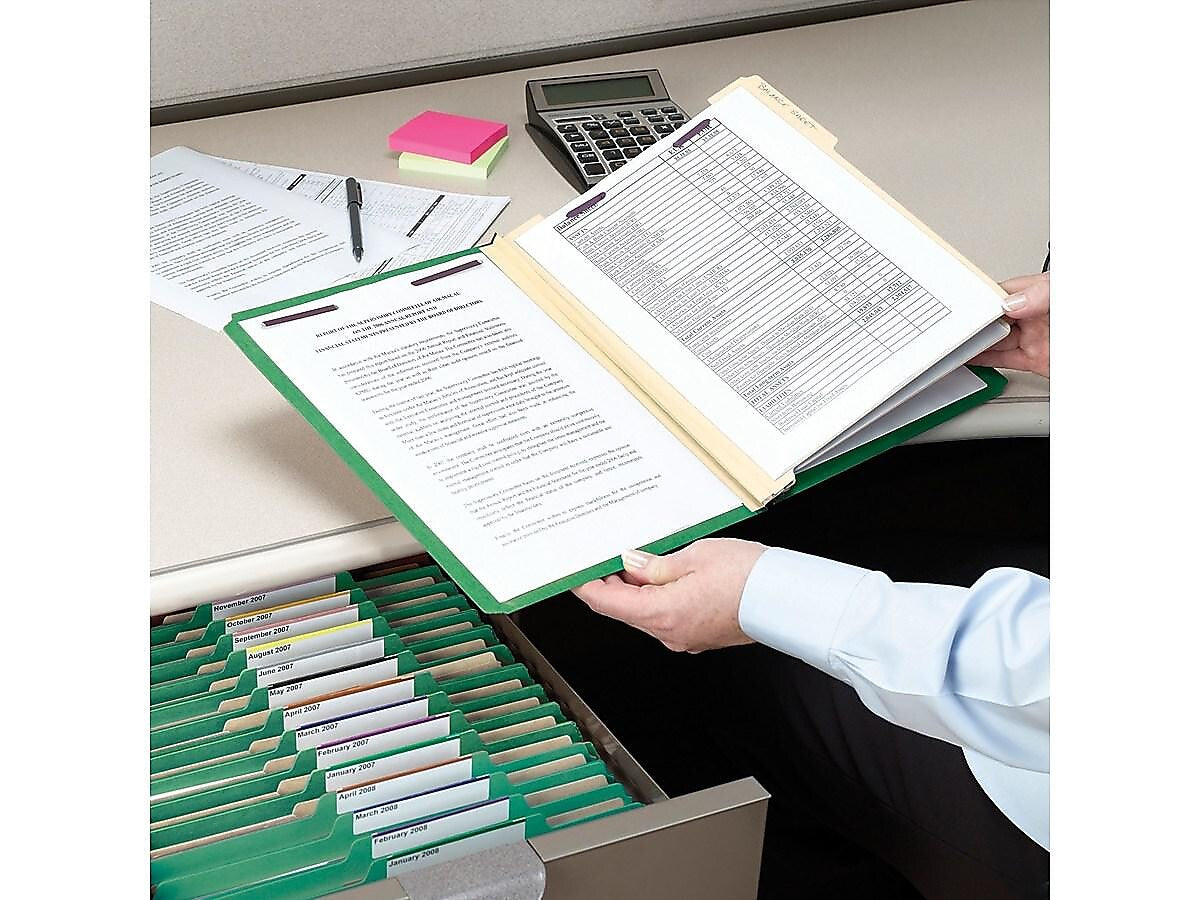 Smead Card Stock Heavy Duty Classification Folders, 2