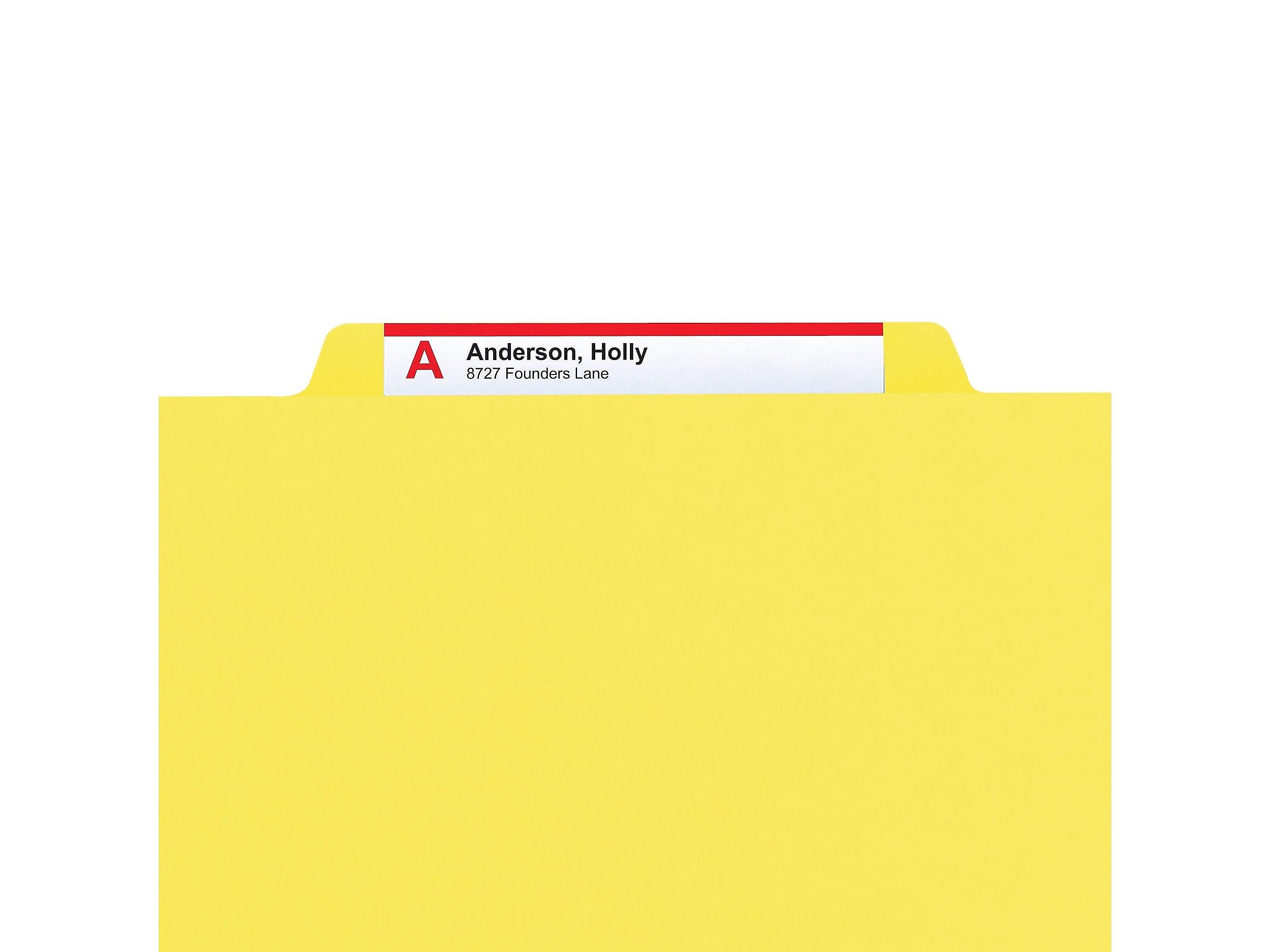 Smead Card Stock Heavy Duty Classification Folders, 2