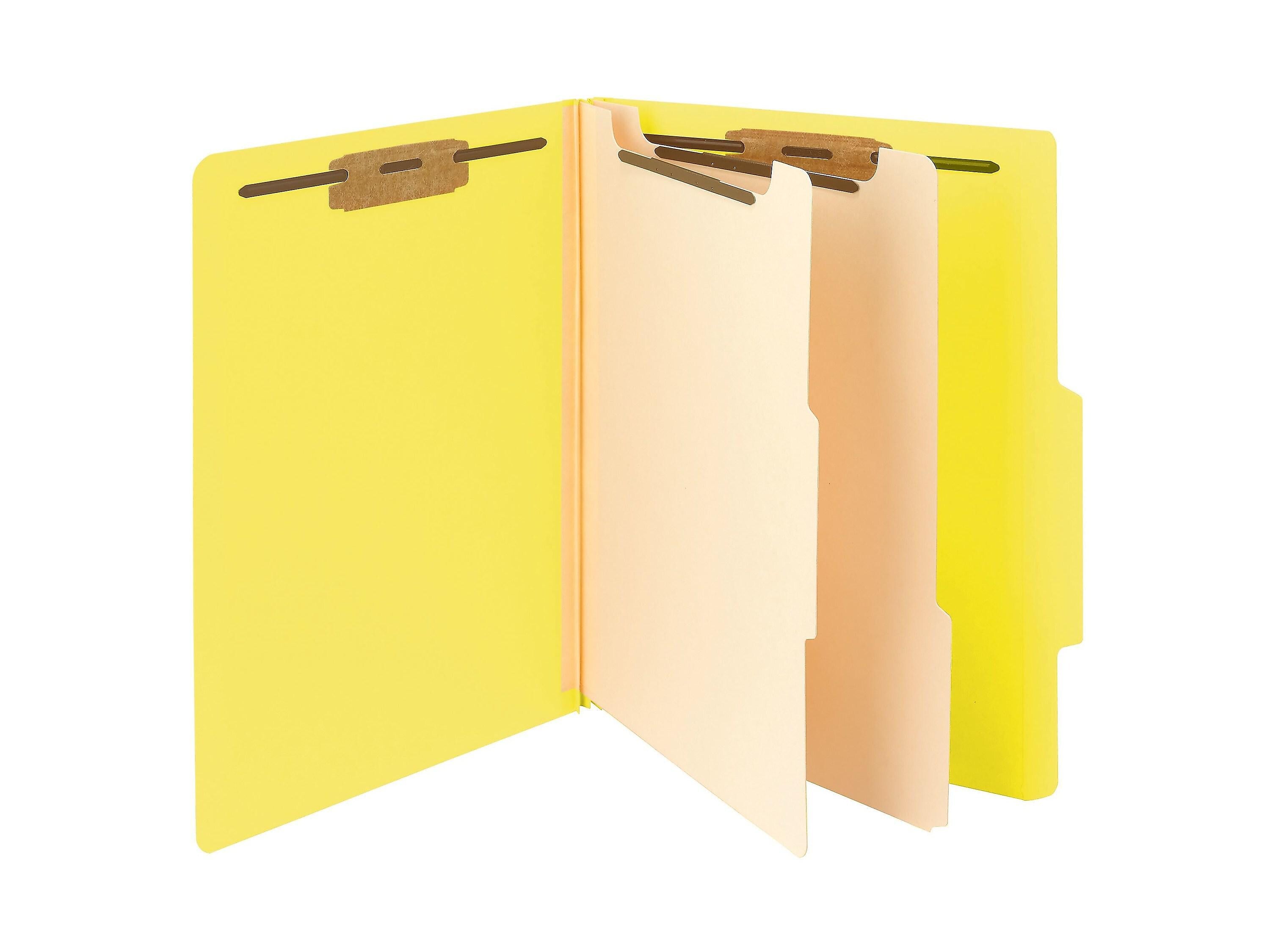 Smead Card Stock Heavy Duty Classification Folders, 2