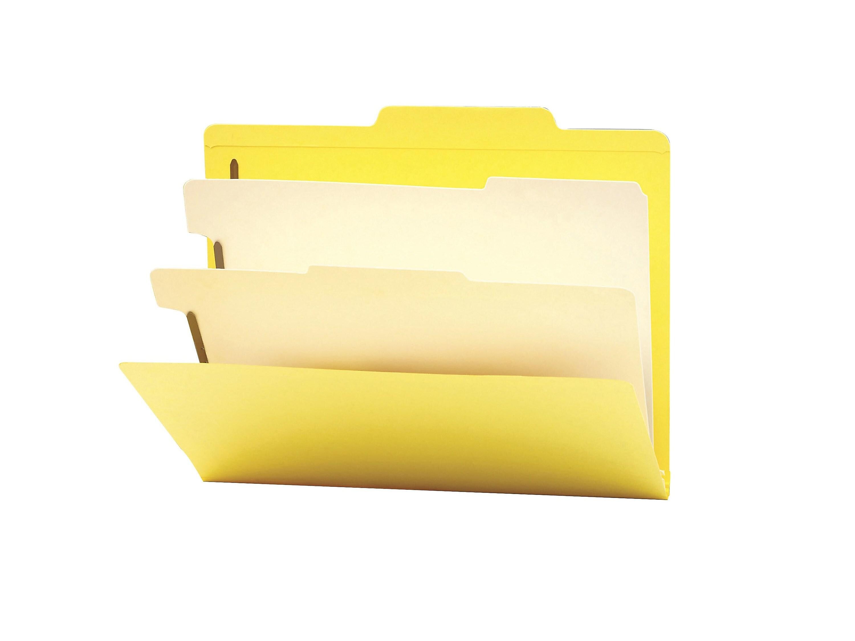 Smead Card Stock Heavy Duty Classification Folders, 2