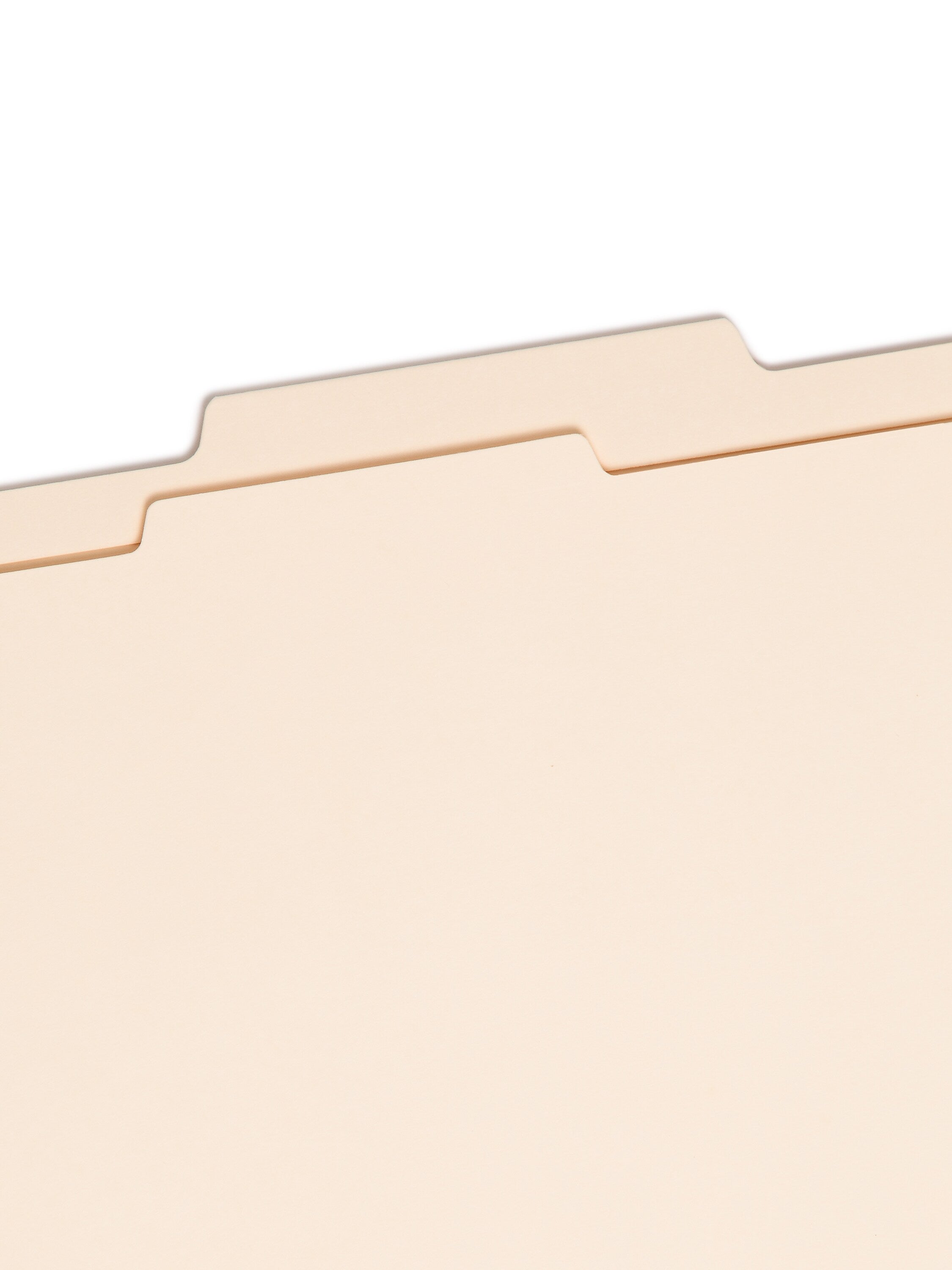 Smead Card Stock Heavy Duty Classification Folders, 2/5-Cut Tab, Letter Size, 1 Divider, Manila, 10/Box