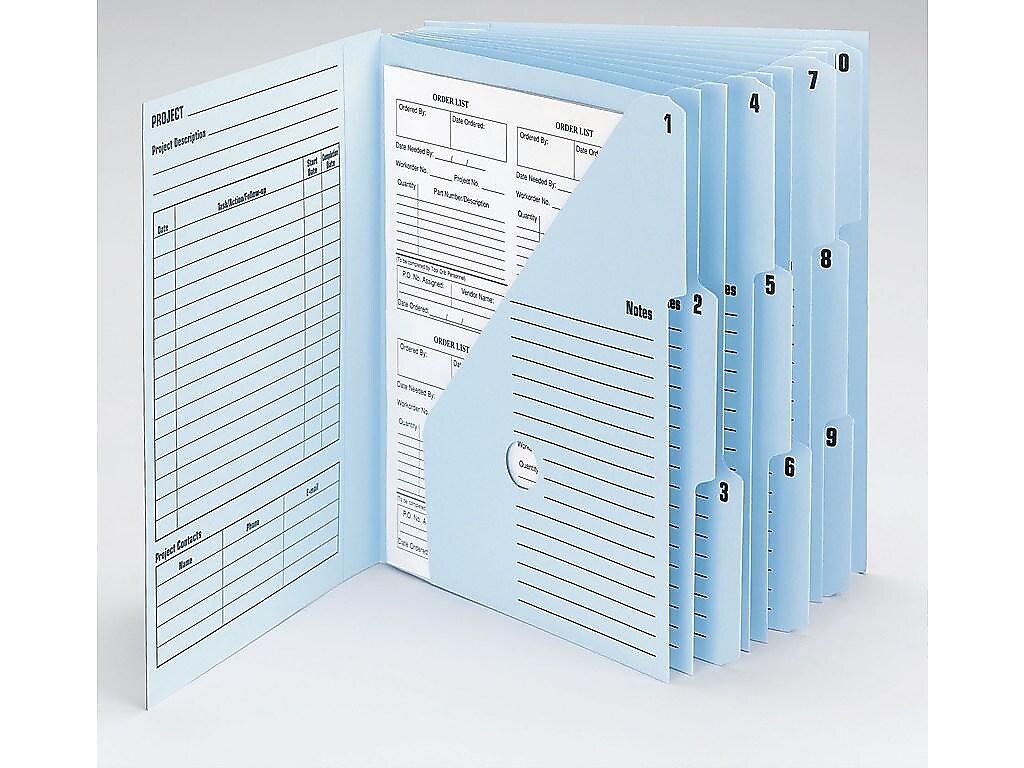 Smead Cardboard Indexed Desk File, Numerical Index, Navy/Lake Blue