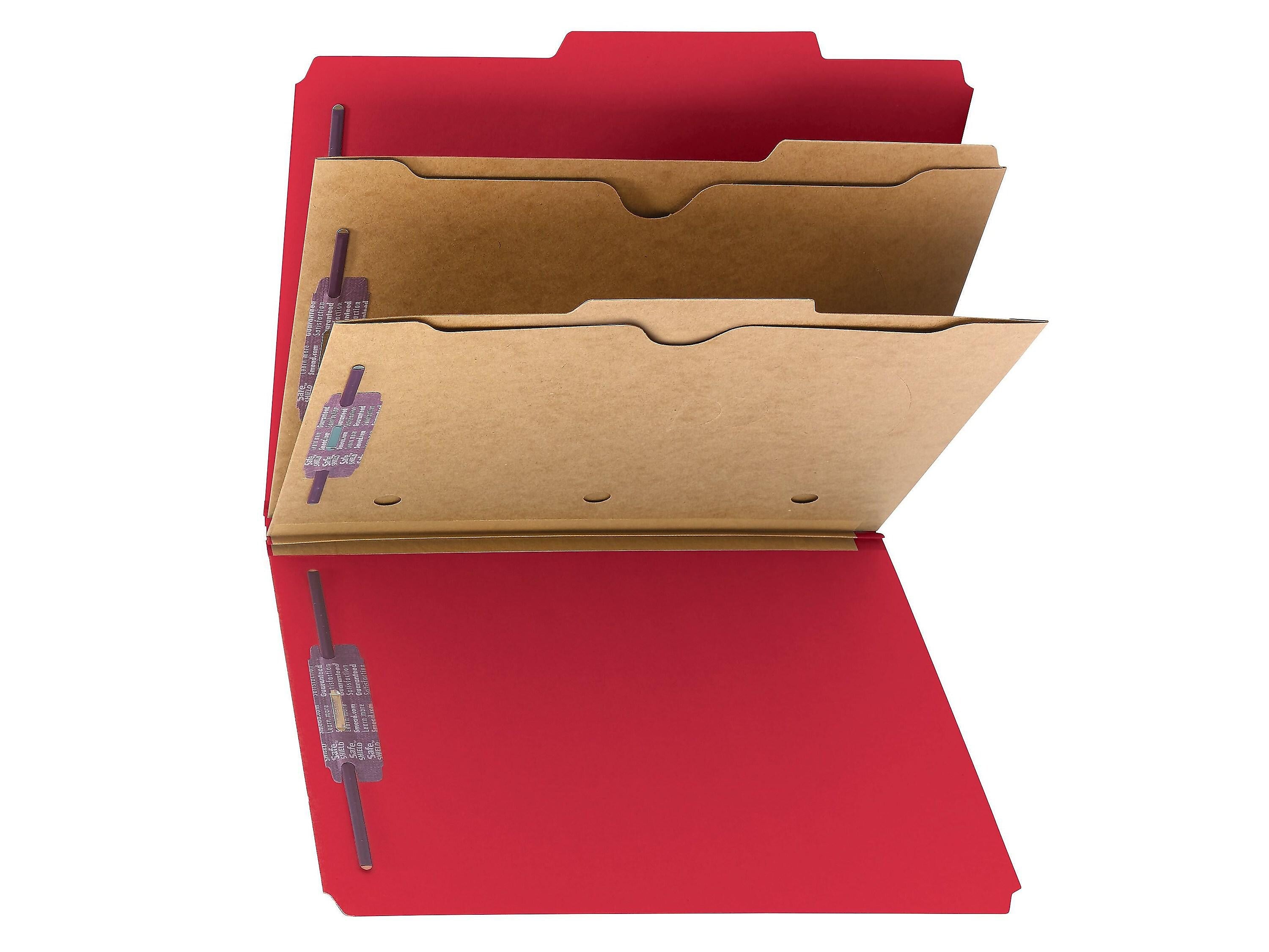 Smead Classification Folders with SafeSHIELD Fasteners, 2