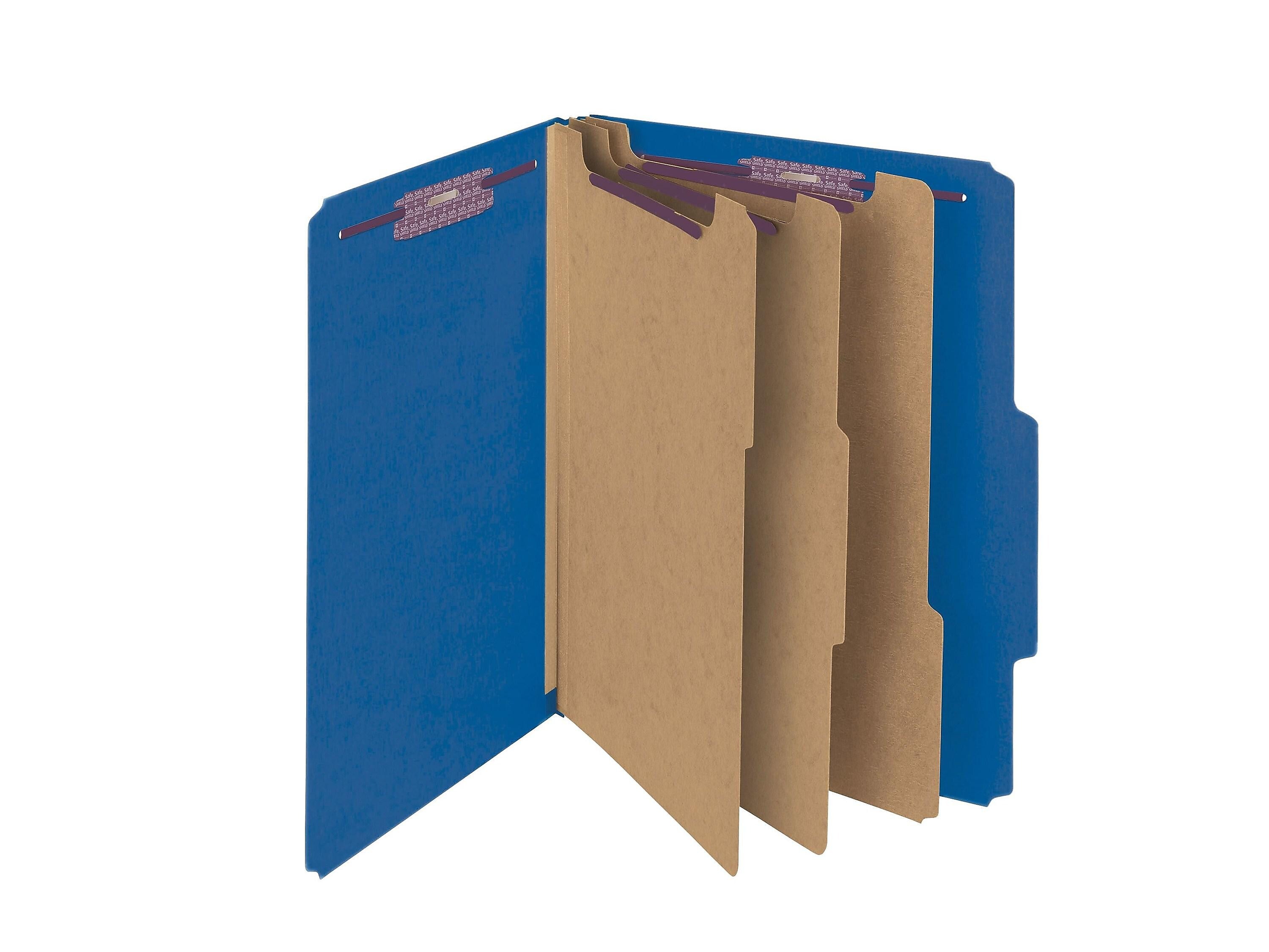 Smead Classification Folders with SafeSHIELD Fasteners, 3