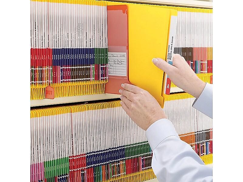 Smead Colored End Tab File Folder, Shelf-Master Reinforced Straight-Cut Tab, Letter Size, Yellow, 100/Box