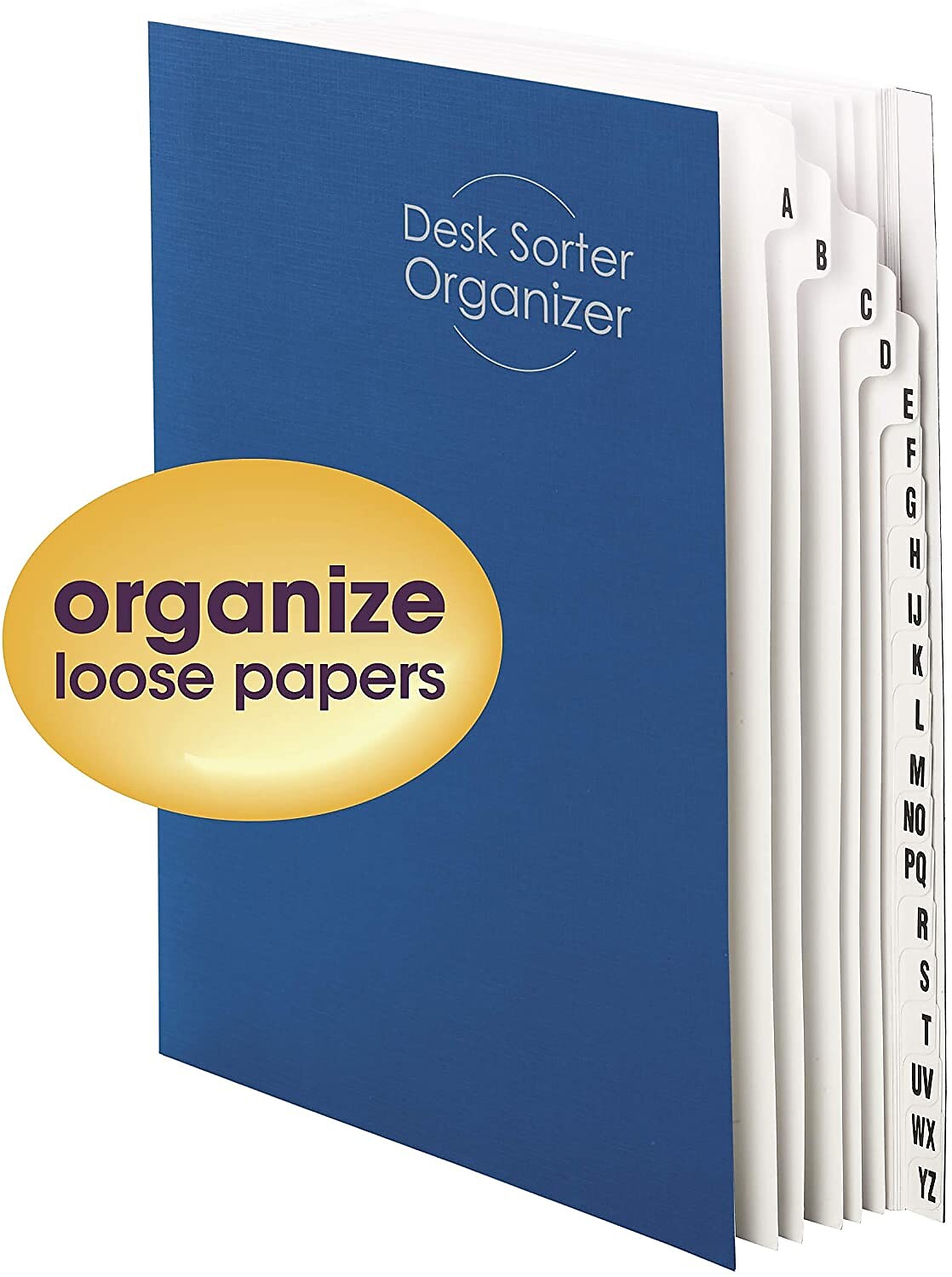 Smead Desk File/Sorter, Alphabetic , 20 Dividers, Letter Size, Blue