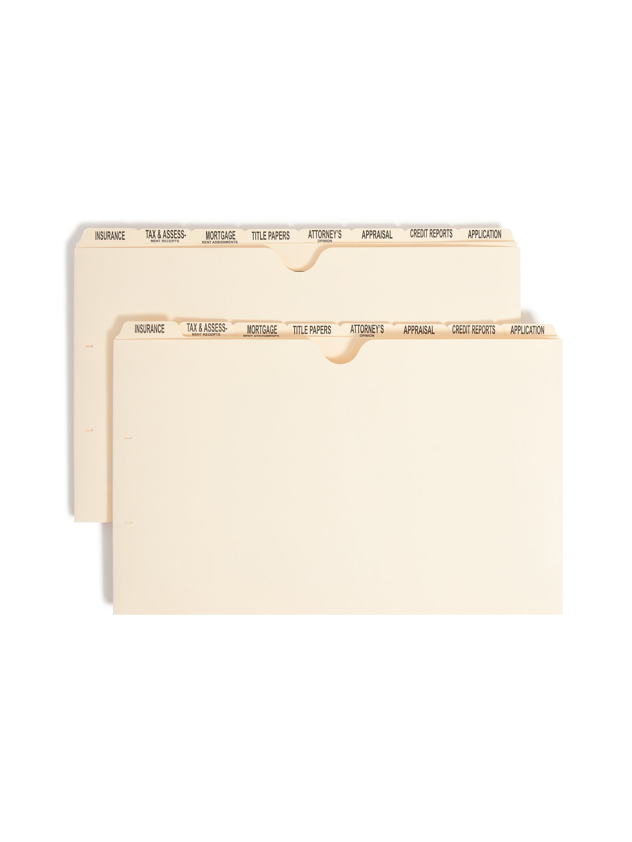 Smead Dividers for Mortgage File Folders, Manila, 8/Box