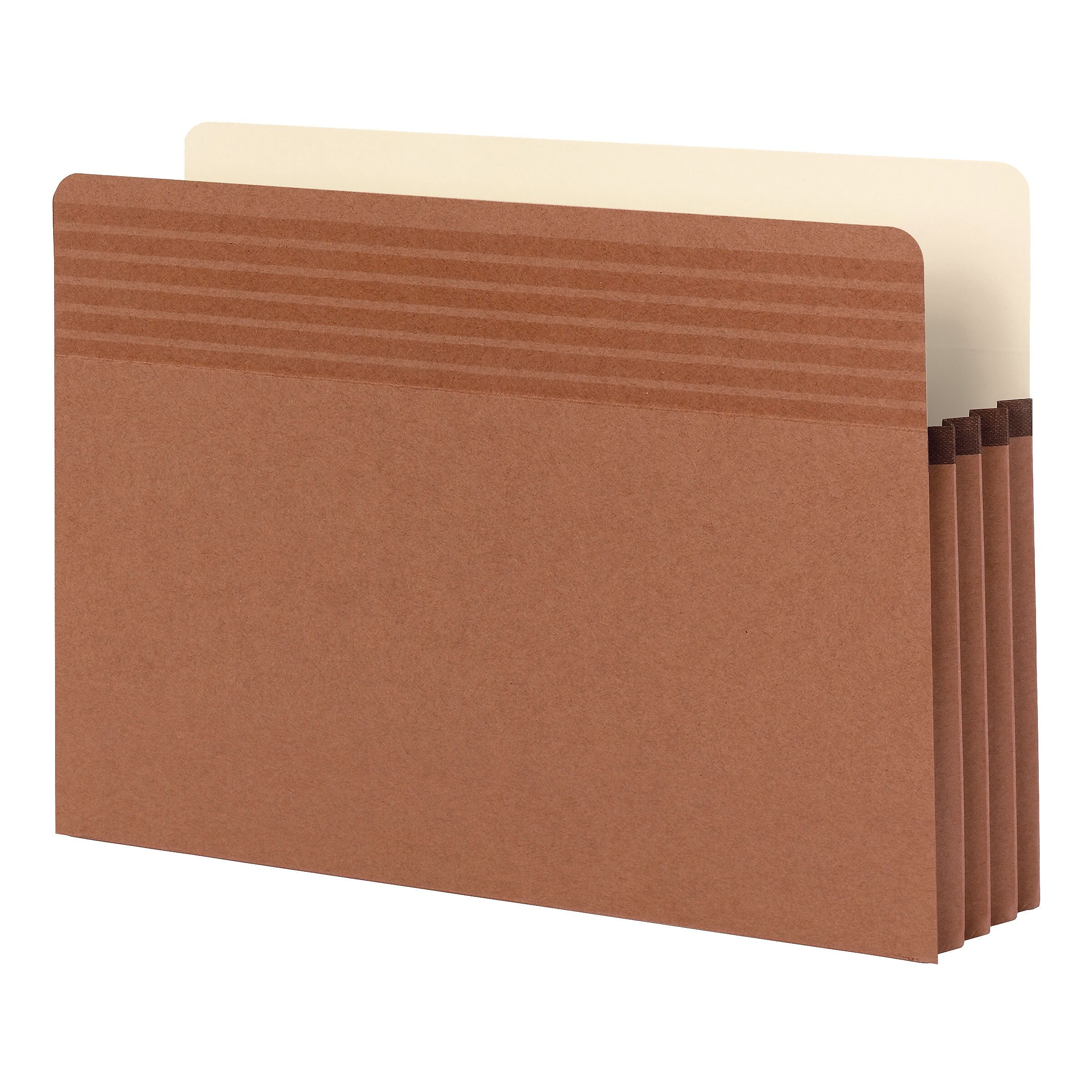 Smead Easy Grip File Pockets, Straight Cut Tab, 3.5