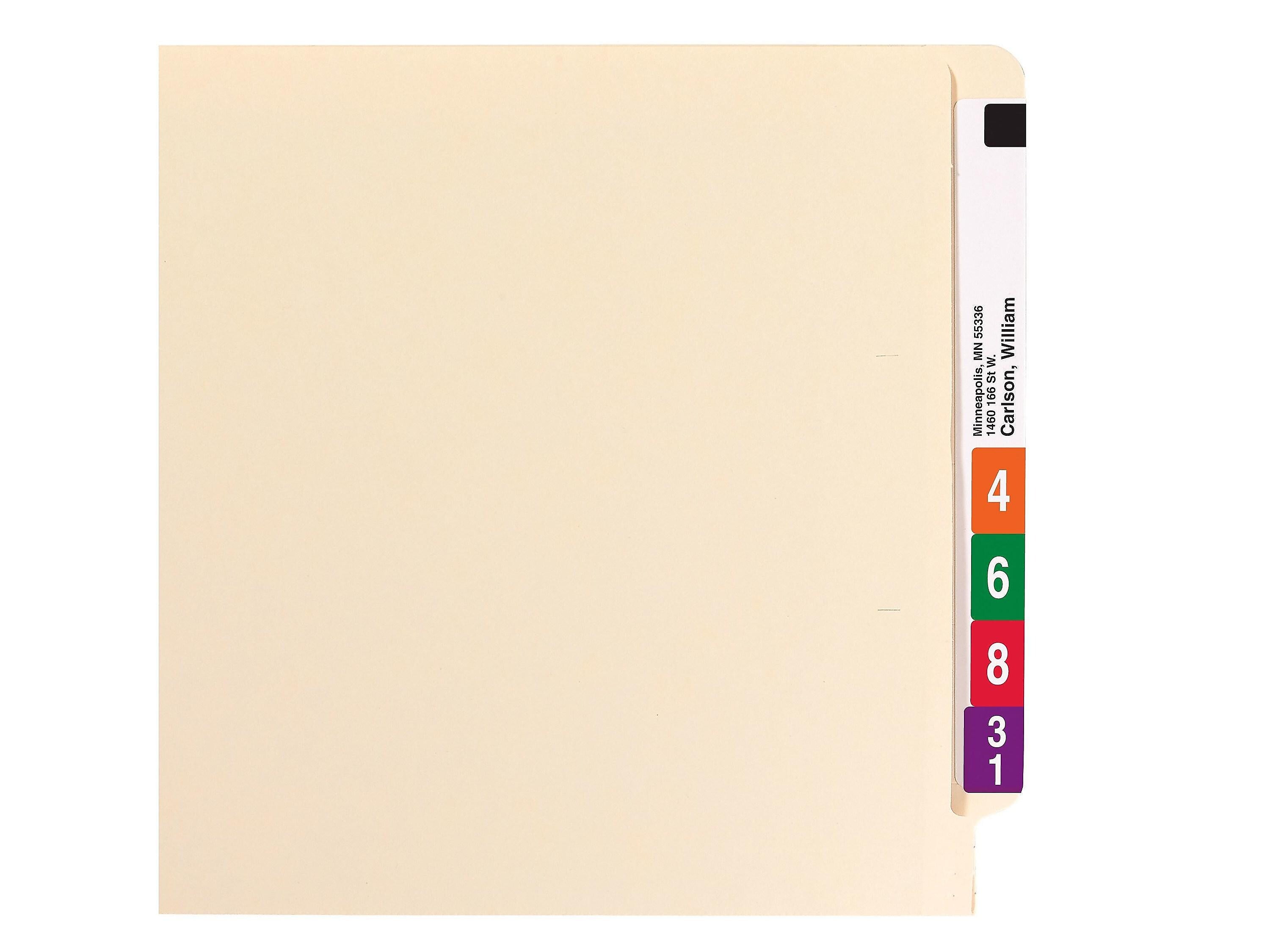 Smead End Tab Classification Folders, Shelf-Master Reinforced Straight-Cut Tab, Legal Size, Manila, 50/Box