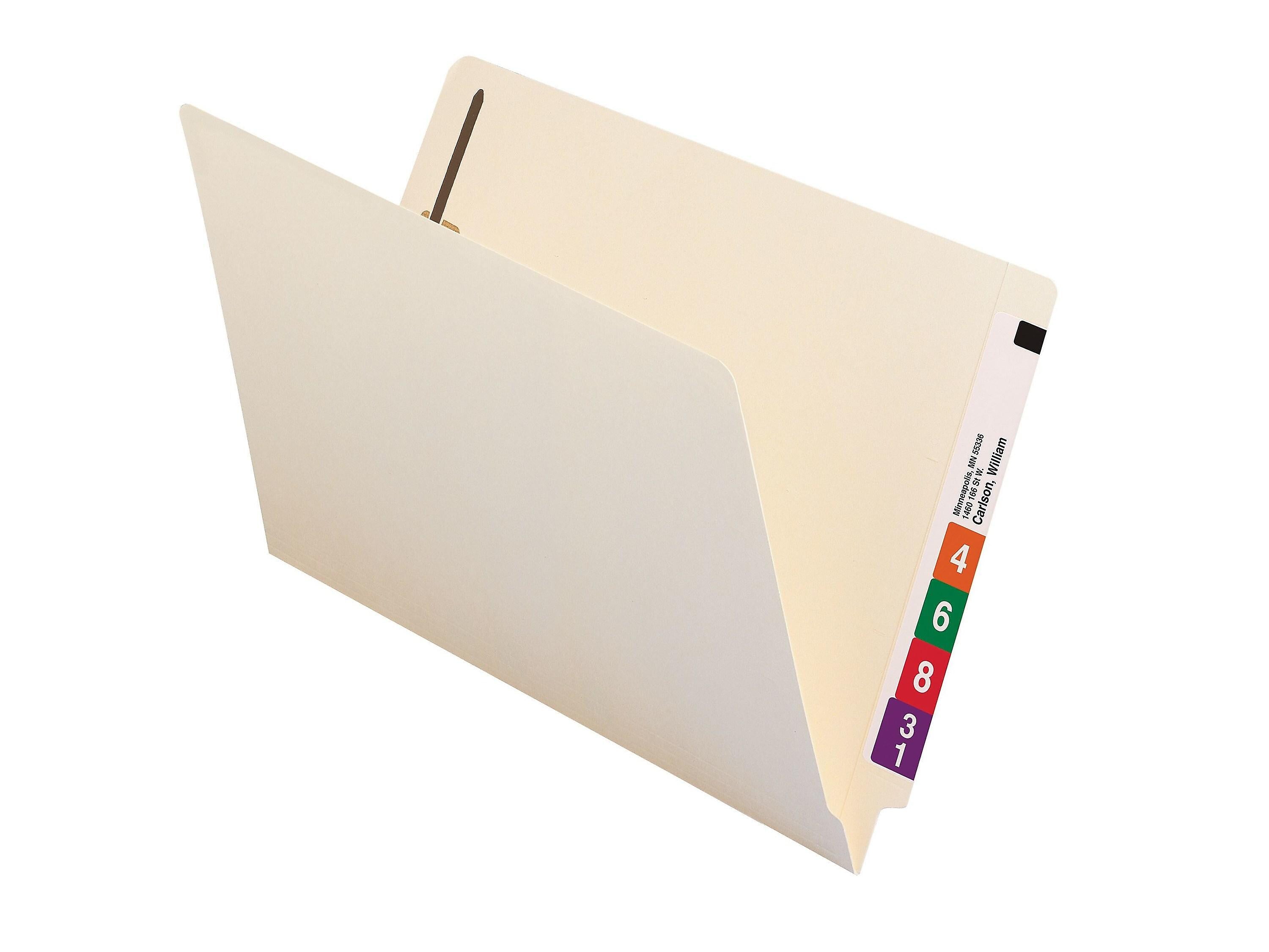 Smead End Tab Classification Folders, Shelf-Master Reinforced Straight-Cut Tab, Legal Size, Manila, 50/Box