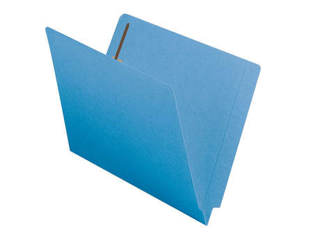 Smead End Tab Classification Folders, Shelf-Master Reinforced Straight-Cut Tab, Letter Size, Blue, 50/Box