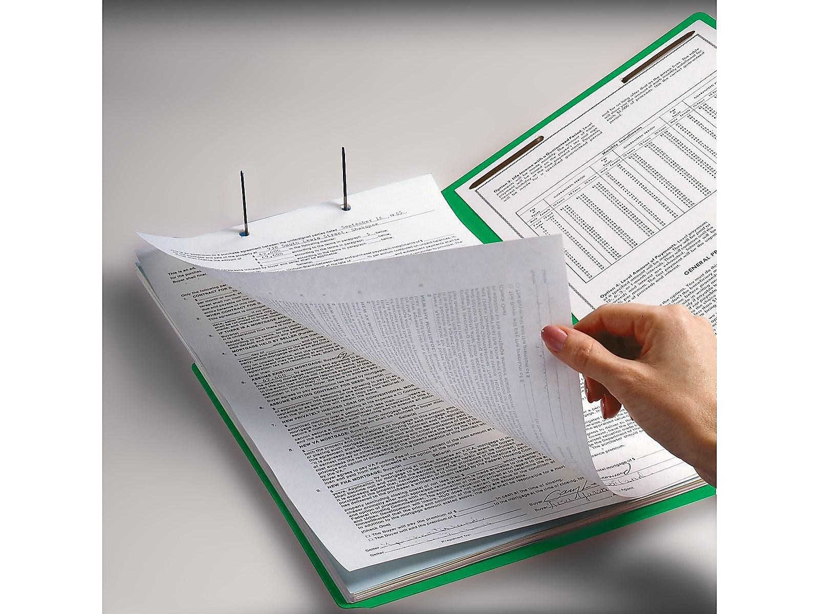 Smead End Tab Classification Folders, Shelf-Master Reinforced Straight-Cut Tab, Letter Size, Green, 50/Box