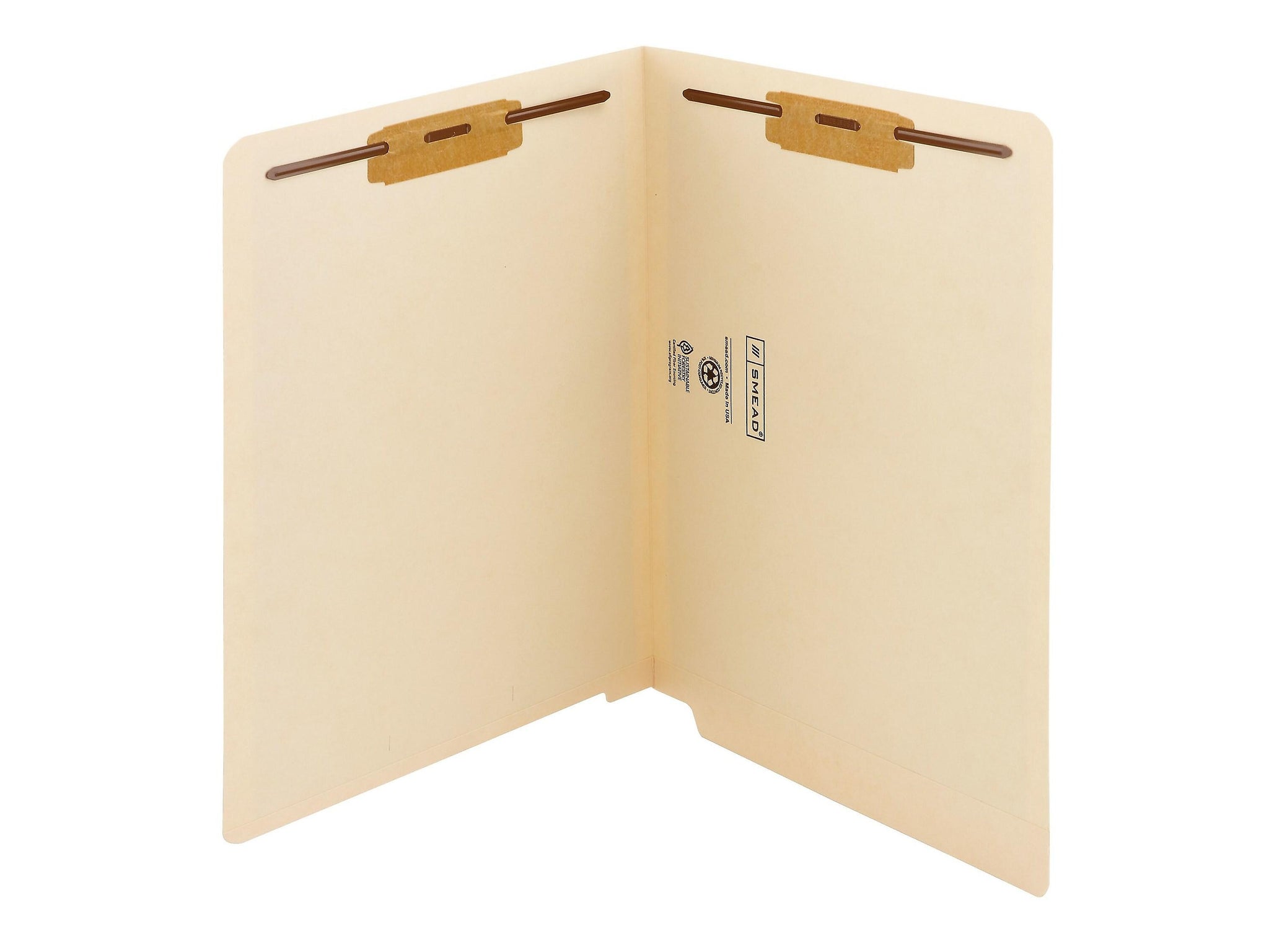 Smead End Tab Classification Folders, Shelf-Master Reinforced Straight-Cut Tab, Letter Size, Manila, 50/Box