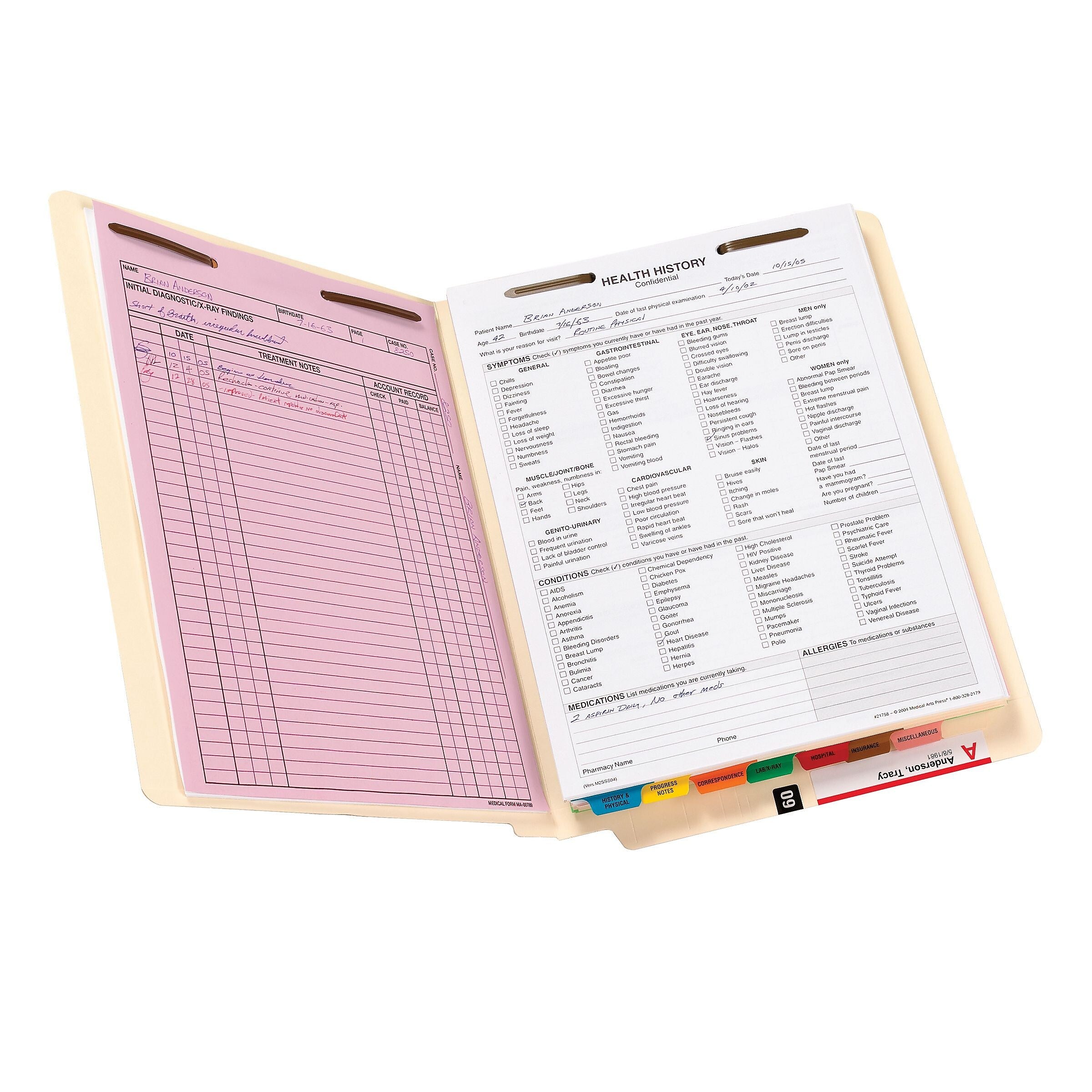 Smead End Tab Classification Folders, Shelf-Master Reinforced Straight-Cut Tab, Letter Size, Manila, 50/Box