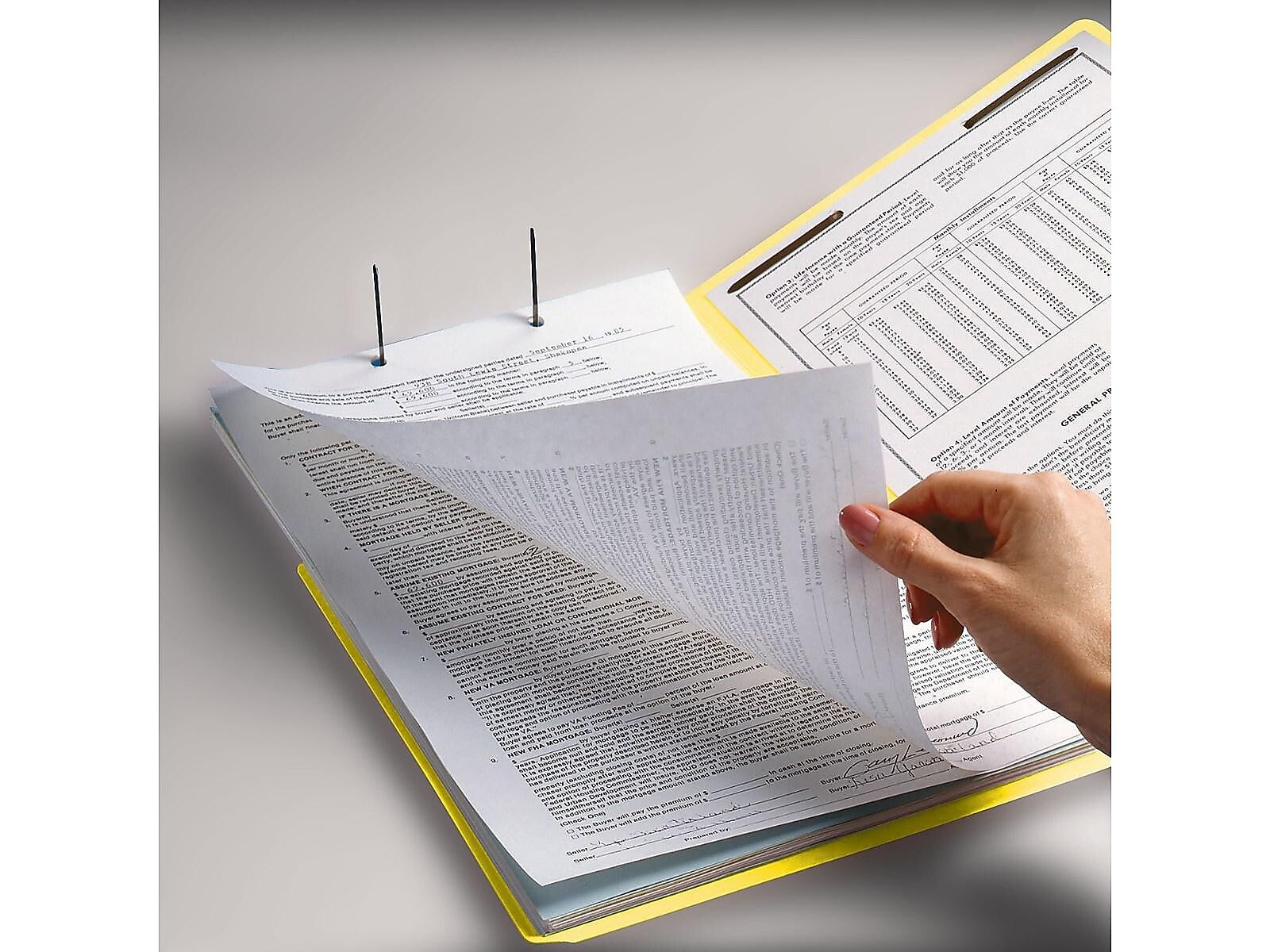 Smead End Tab Classification Folders, Shelf-Master Reinforced Straight-Cut Tab, Letter Size, Yellow, 50/Box