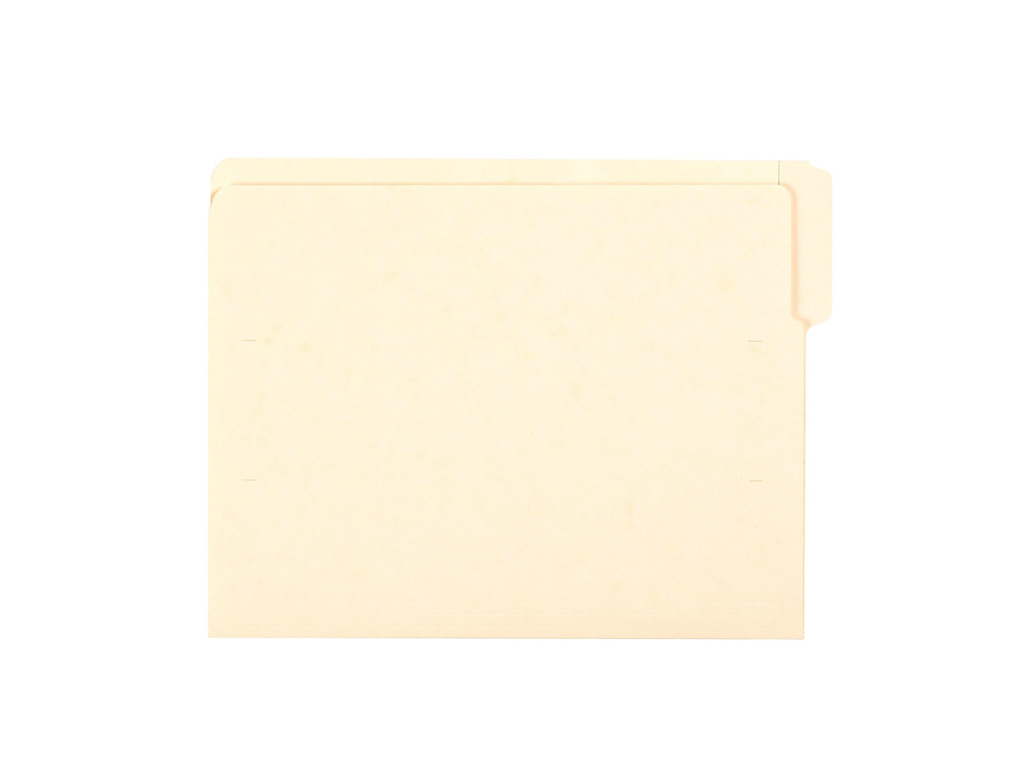 Smead End Tab File Folder, Shelf-Master Reinforced 1/3-Cut Tab, Letter Size, Manila, 100/Box