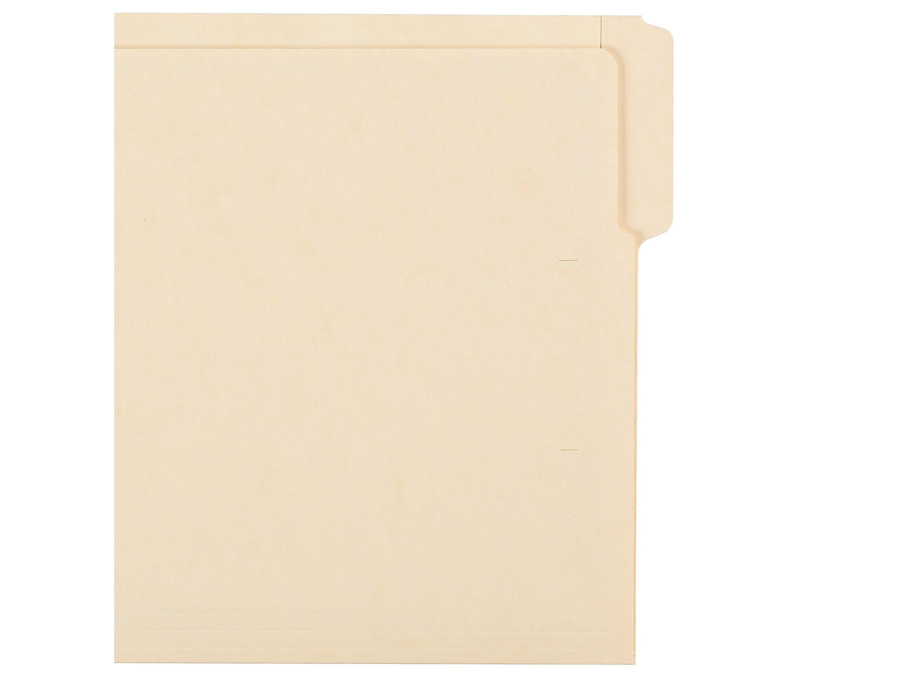 Smead End Tab File Folder, Shelf-Master Reinforced 1/3-Cut Tab, Letter Size, Manila, 100/Box