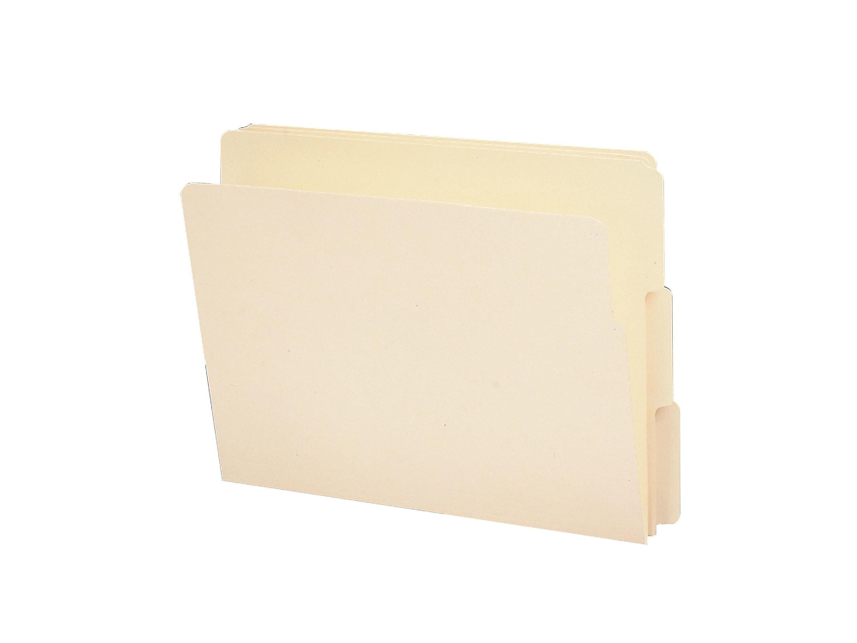 Smead End Tab File Folder, Shelf-Master Reinforced 1/3-Cut Tab, Letter Size, Manila, 100/Box