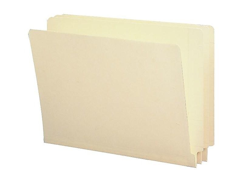 Smead End Tab File Folder, Shelf-Master Reinforced Straight-Cut Tab, Letter Size, Manila, 50/Box