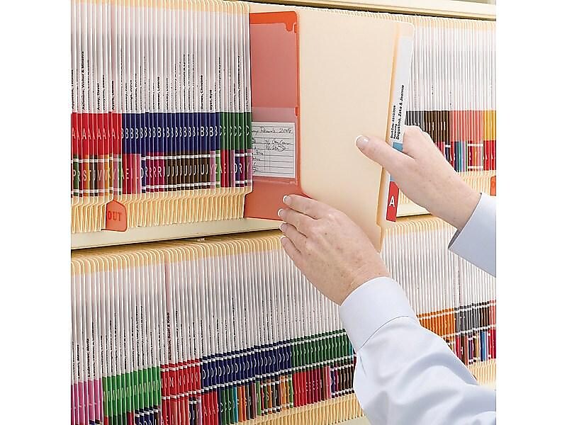 Smead End Tab Pocket Folder, Shelf-Master Reinforced Straight-Cut Tab, 1 Pocket, Letter Size, Manila, 50/Box