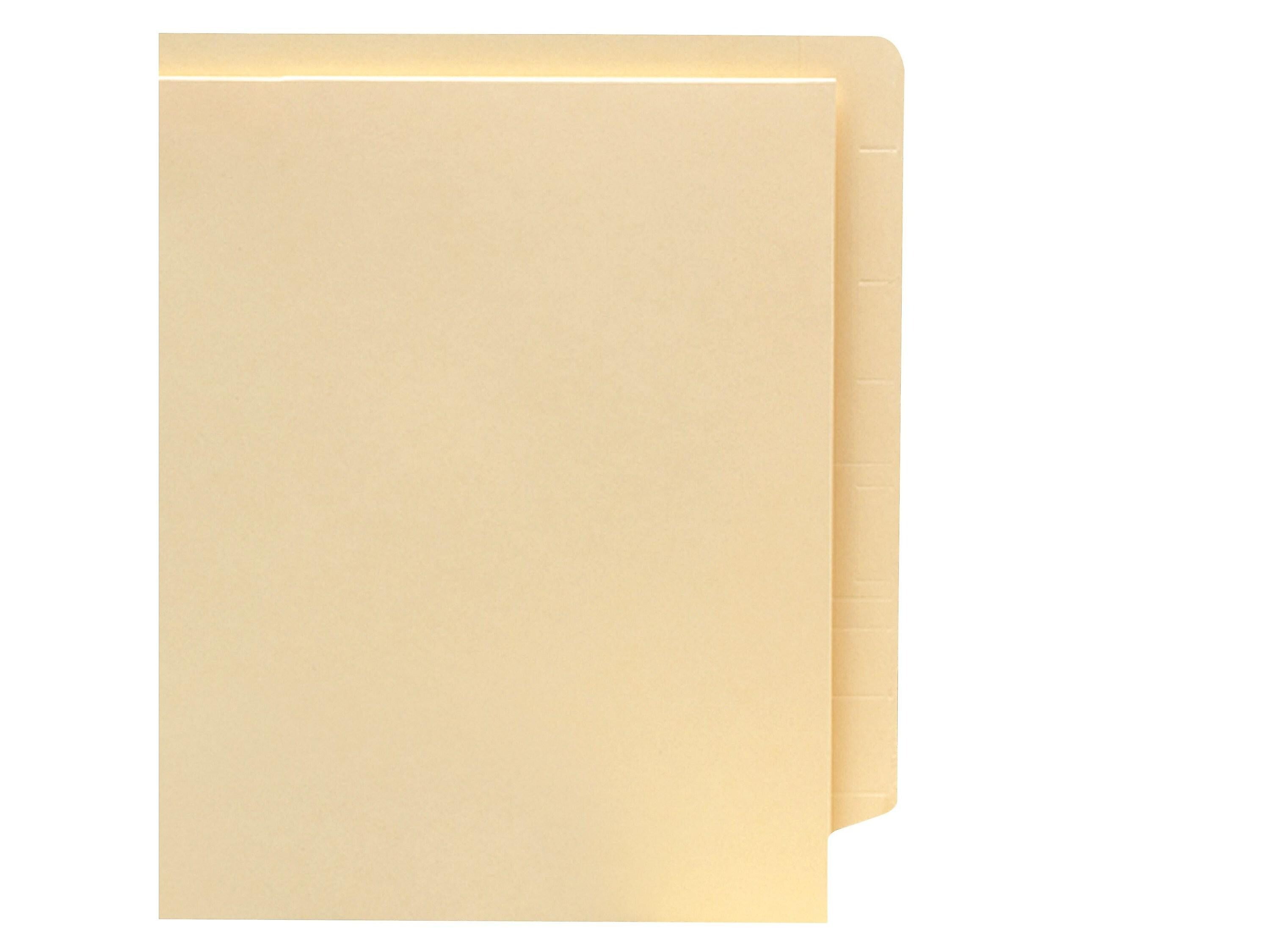Smead End Tab Pocket Folder, Shelf-Master Reinforced Straight-Cut Tab, 1 Pocket, Letter Size, Manila, 50/Box