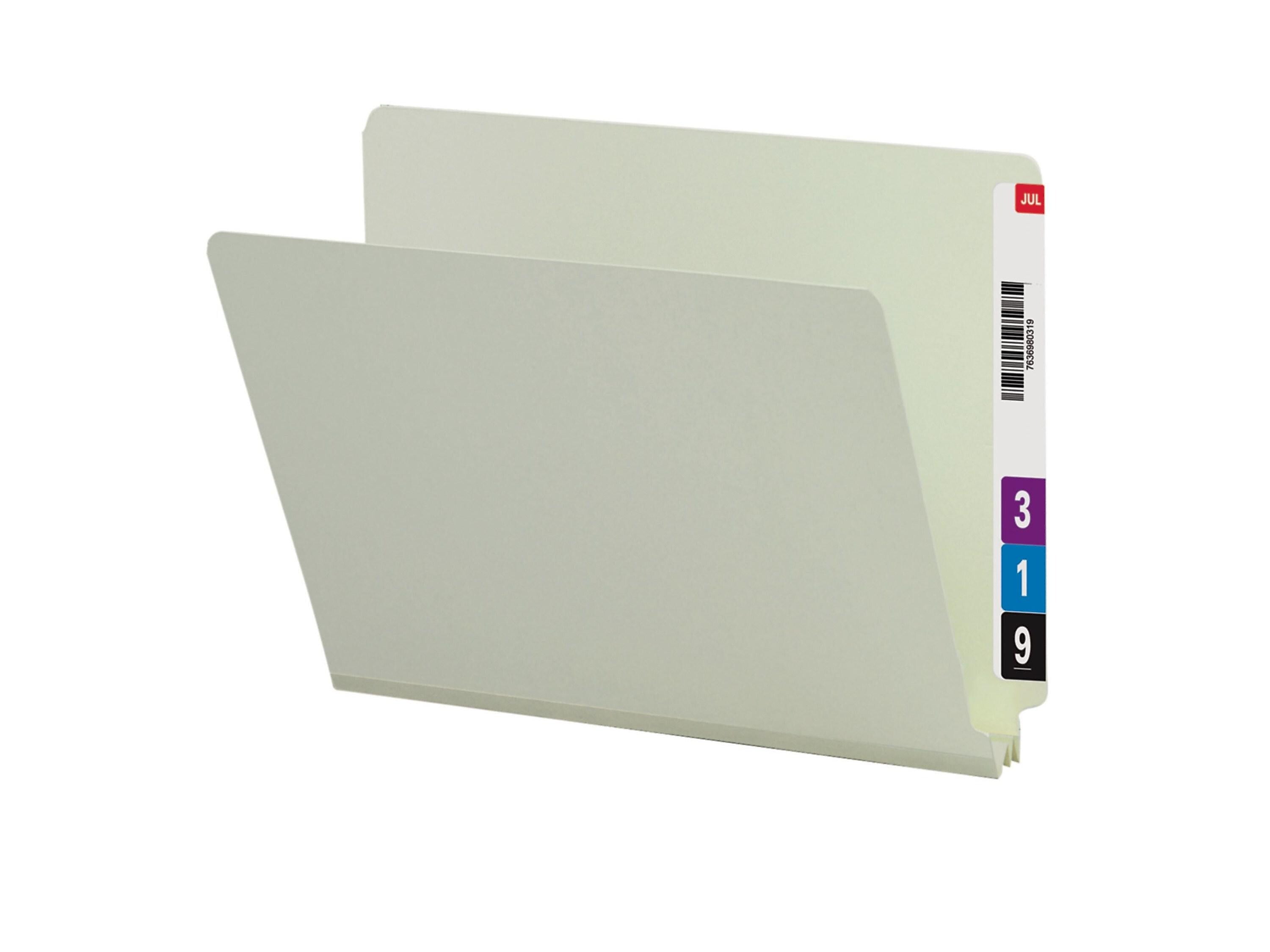 Smead End Tab Pressboard File Folder, Straight-Cut Tab, 2