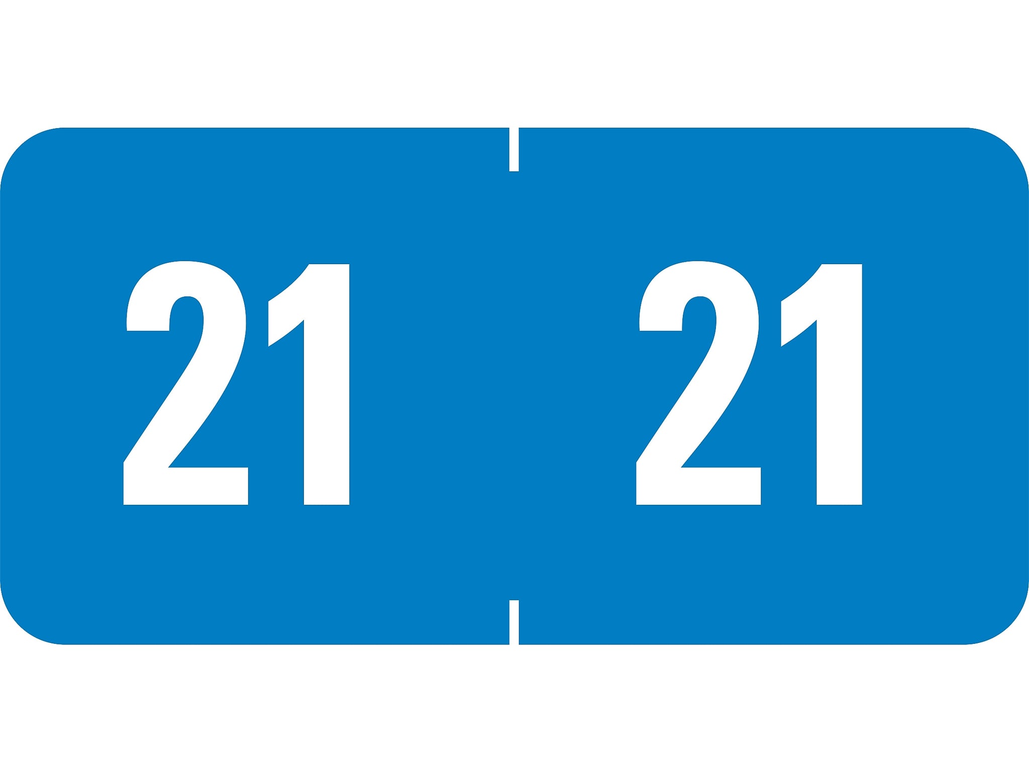 Smead ETS 2021 Color-Coded Year Label, 0.5