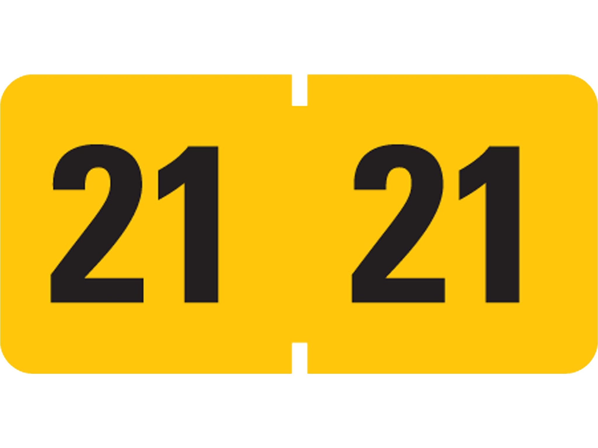 Smead ETYJ 2021 Color-Coded Year Label, 0.75