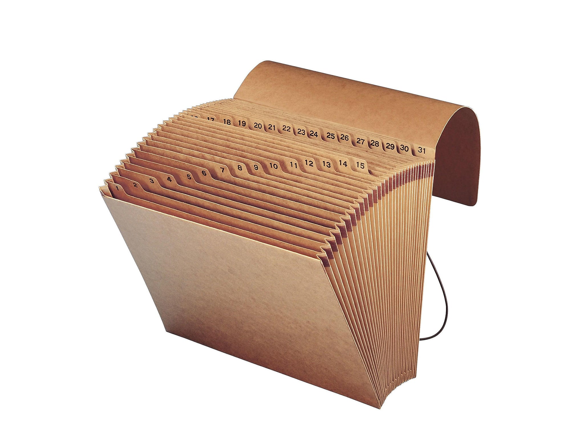 Smead Expanding File with Flap and Cord Closure, 1-31 Index, Letter Size, Kraft