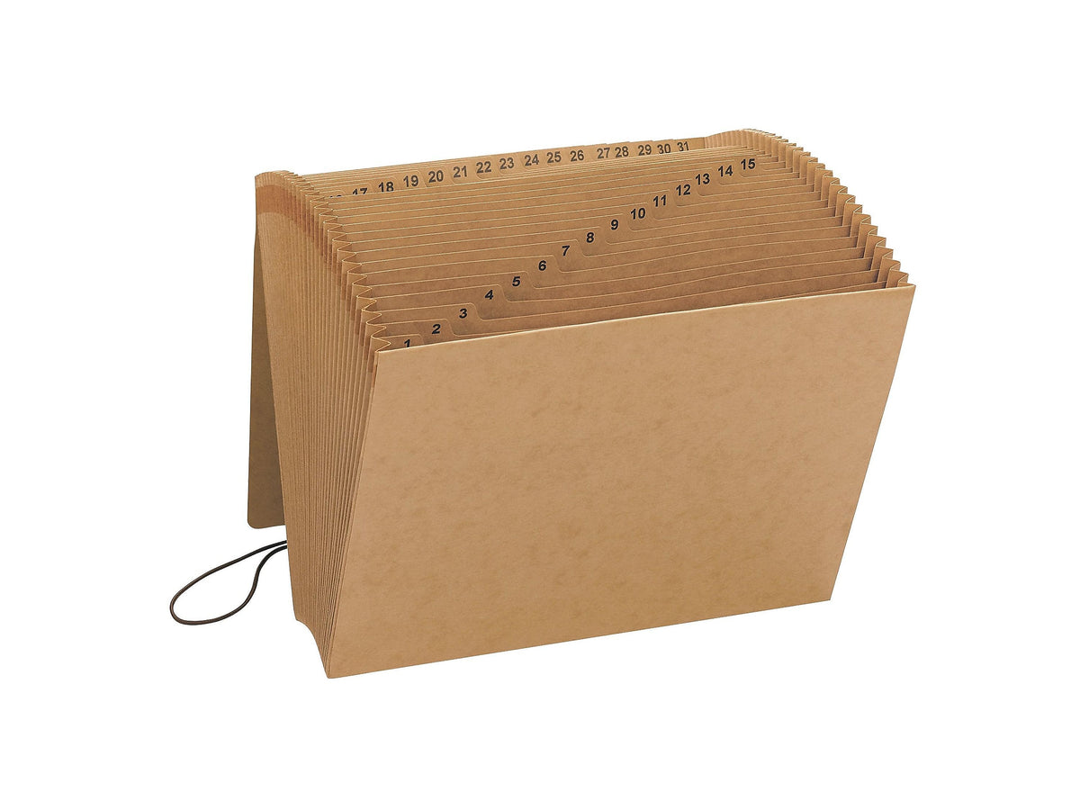 Smead Expanding File with Flap and Cord Closure, 1-31 Index, Letter Size, Kraft