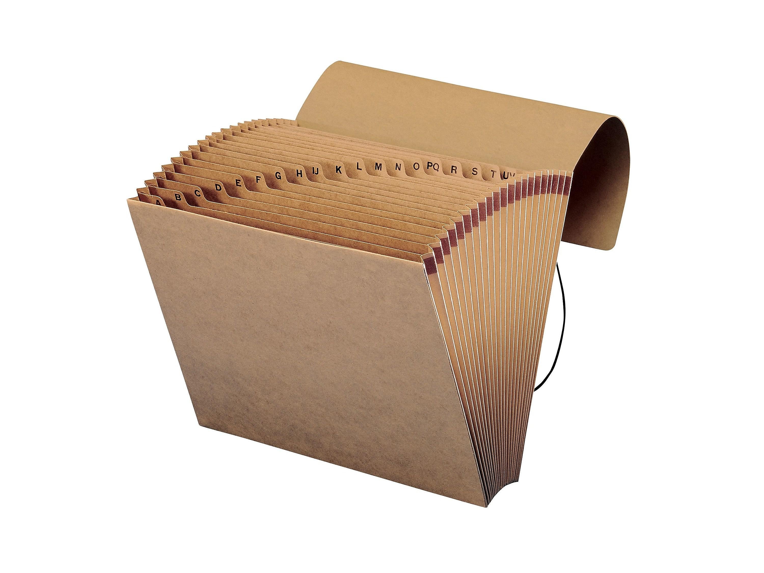 Smead Expanding File with Flap and Cord Closure, A-Z Index, Letter Size, Kraft