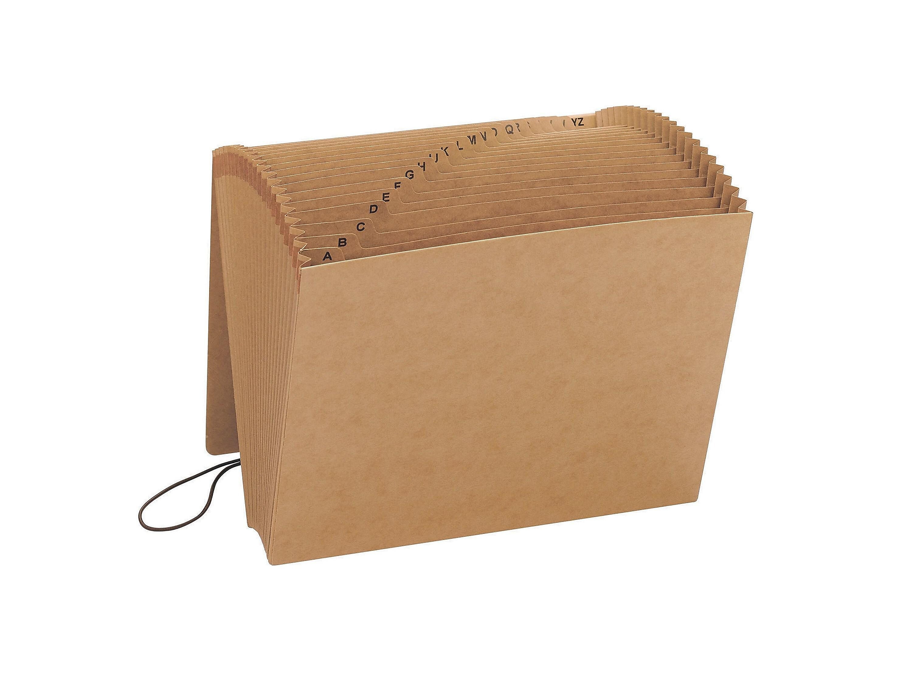 Smead Expanding File with Flap and Cord Closure, A-Z Index, Letter Size, Kraft