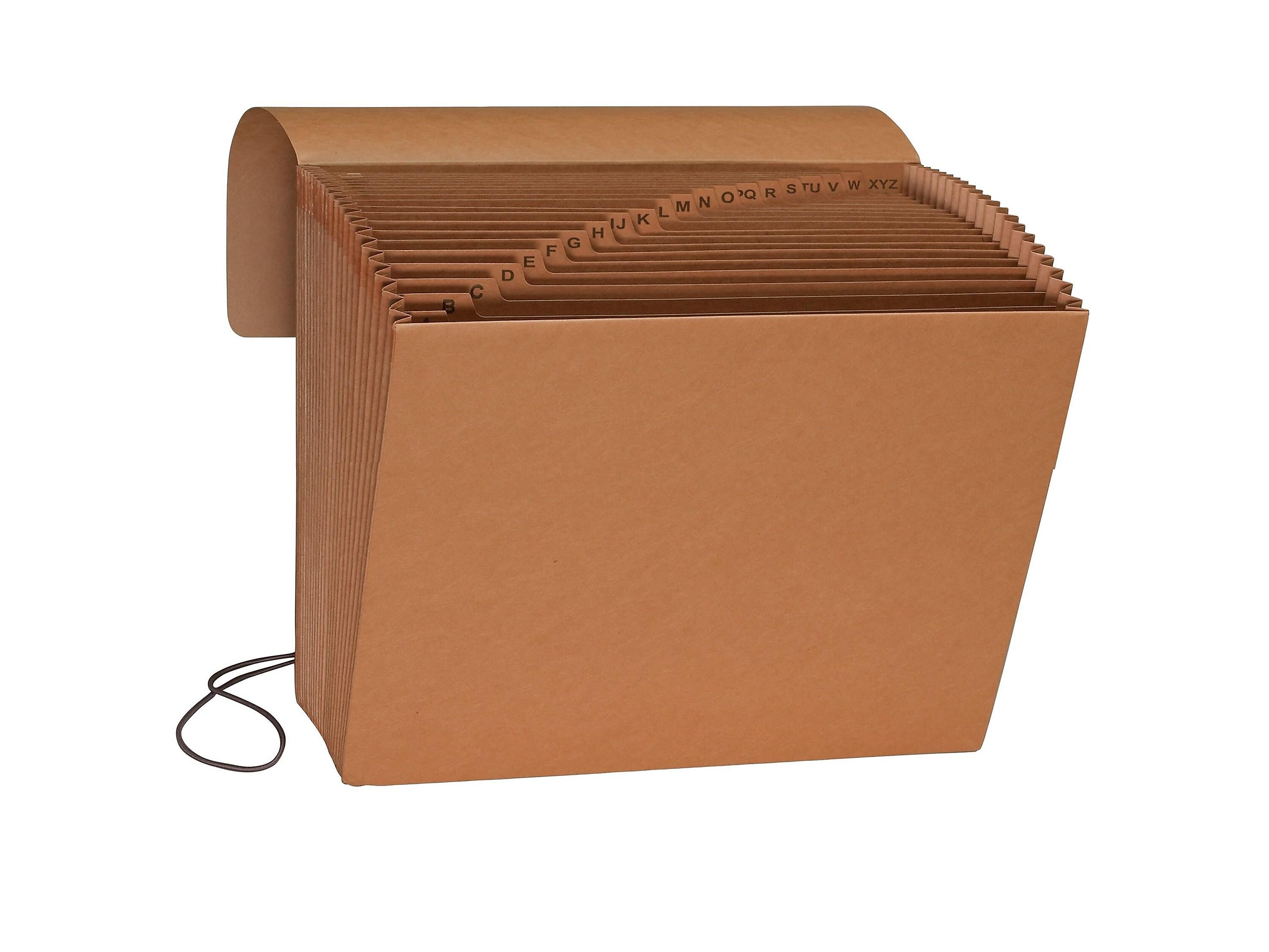 Smead Expanding File with Flap and Cord Closure, A-Z Index, Letter Size, Kraft